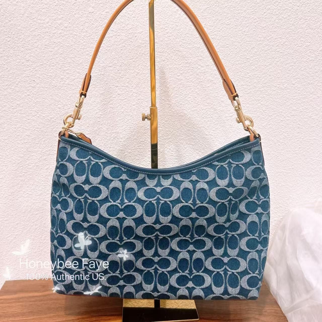 Coach Laurel Shoulder Bag In Signature Denim CY702 Size ONE SIZE - 2 Thumbnail
