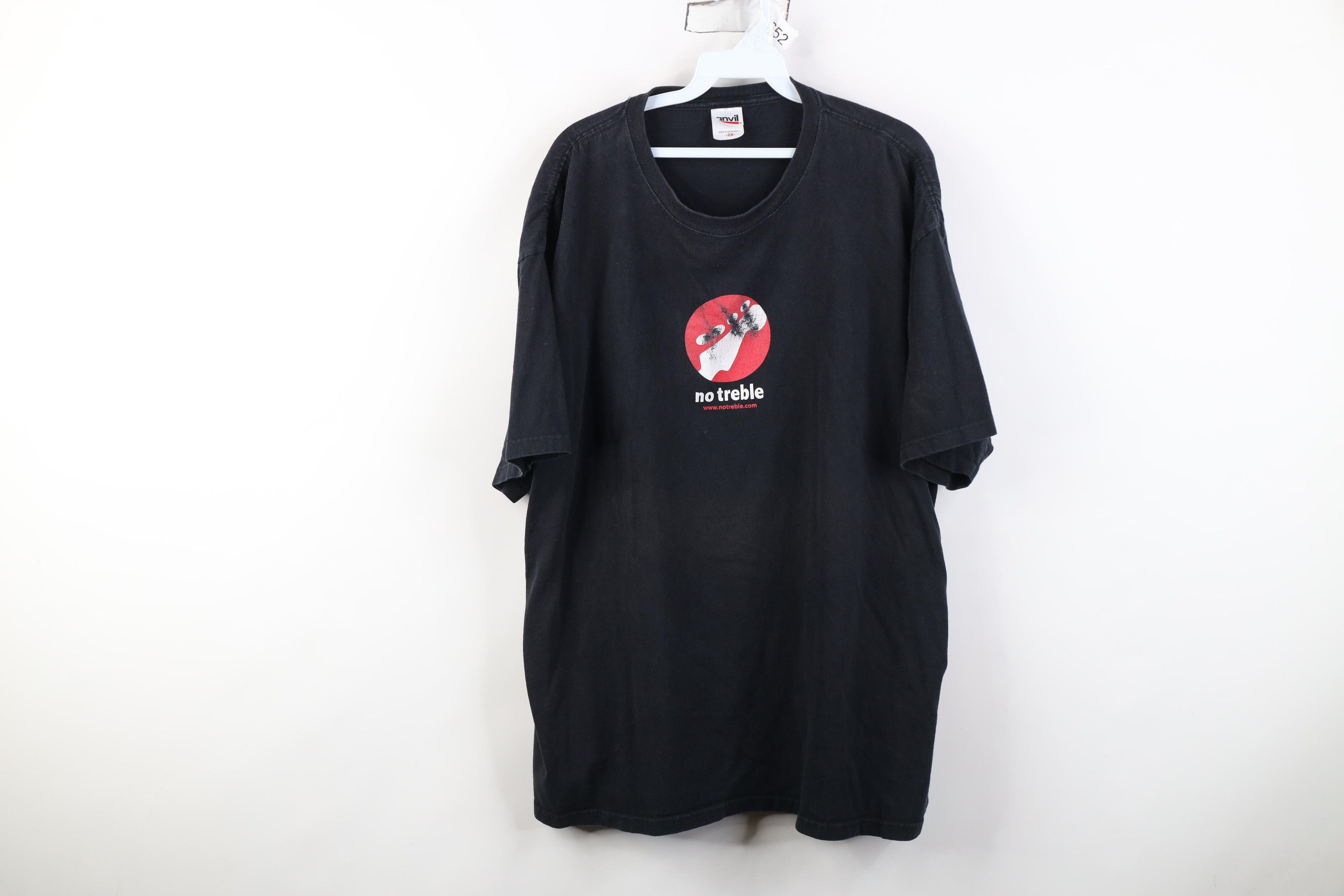Vintage Vintage Y2K Streetwear No Treble Guitar Short Sleeve T-Shirt Size US XXL / EU 58 / 5 - 1 Thumbnail