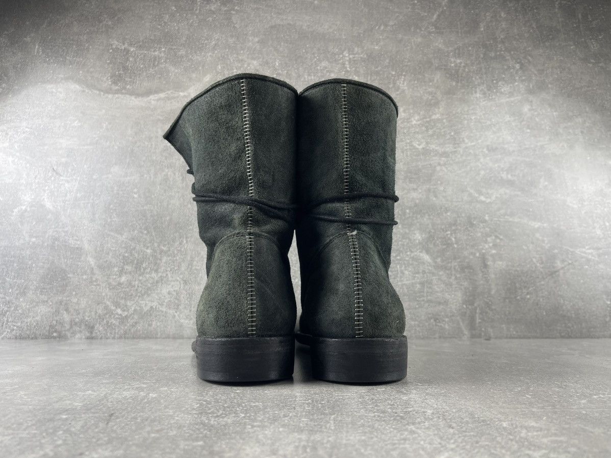 10sei0otto 10Sei0Otto Avant-Garde Dark Green Suede Lace Up Ankle Boots Size US 9 / EU 42 - 6 Thumbnail