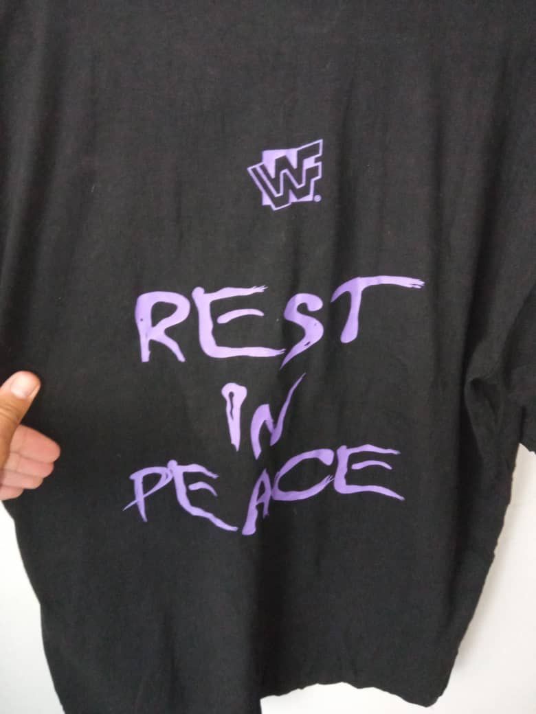 Vintage × WWE × WWF 1995 The Undertaker Rest In Peace Double Sided Tee Size US M / EU 48-50 / 2 - 4 Thumbnail