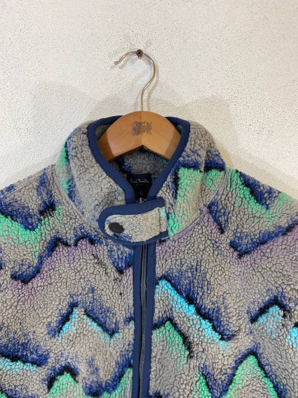 Paul Smith RARE!! paul smith fleece jacket very nice design Size US L / EU 52-54 / 3 - 2 Thumbnail