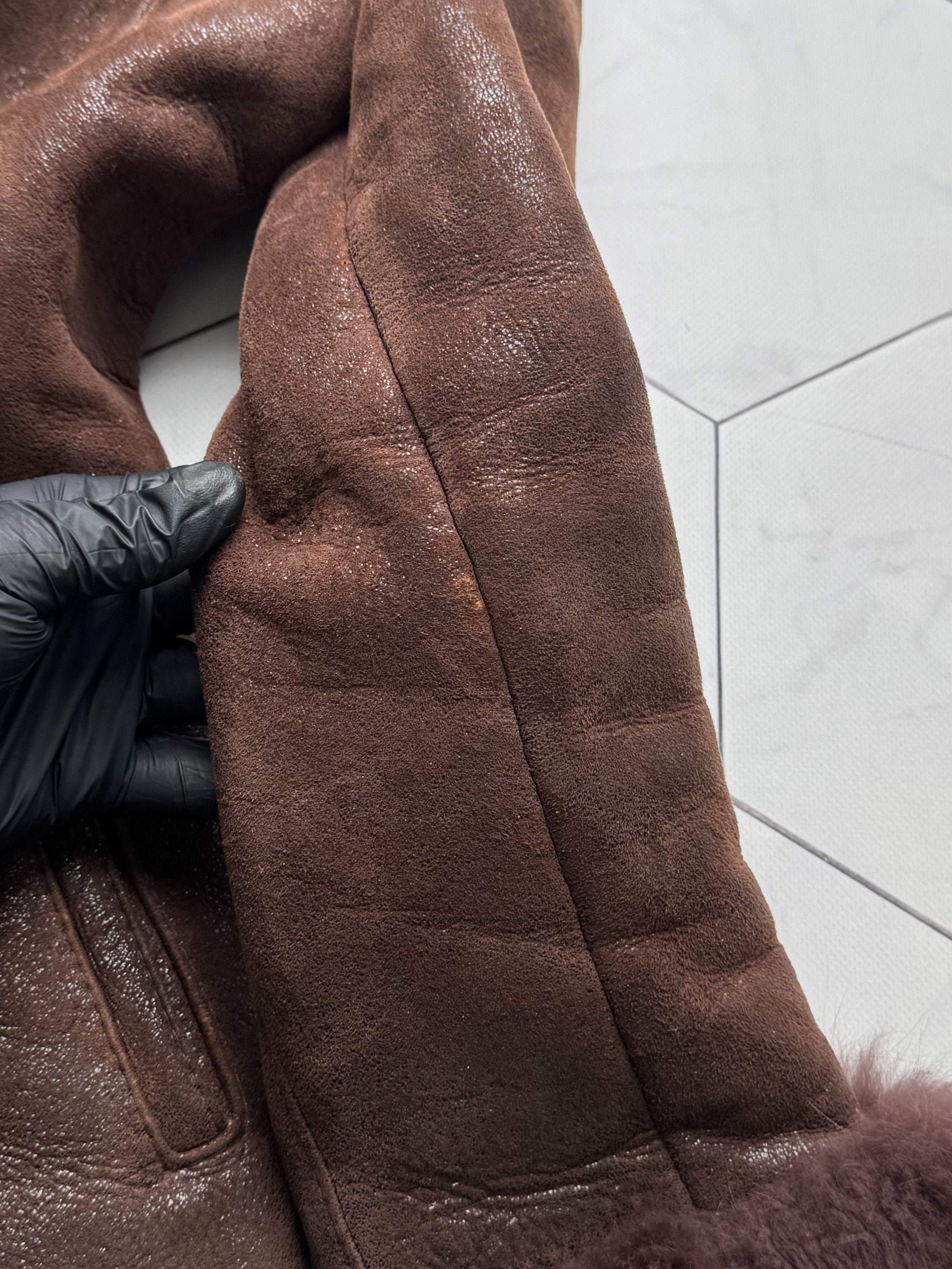 Vintage Vintage Real Sheepskin Coat With Real Fur (B250)D15E2 Size M / US 6-8 / IT 42-44 - 11 Thumbnail