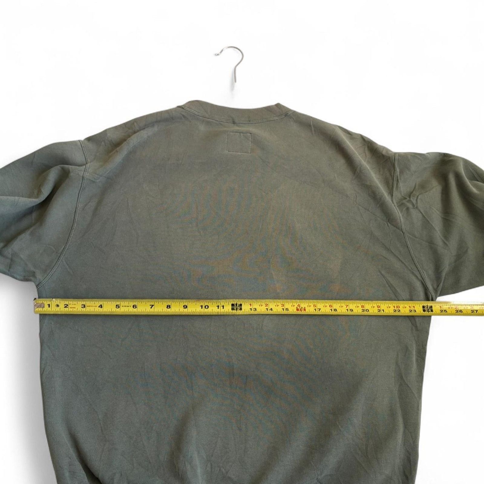 Nike Vintage 90s nike green heavy crewneck sweatshirt big swoosh Size US XL / EU 56 / 4 - 5 Thumbnail