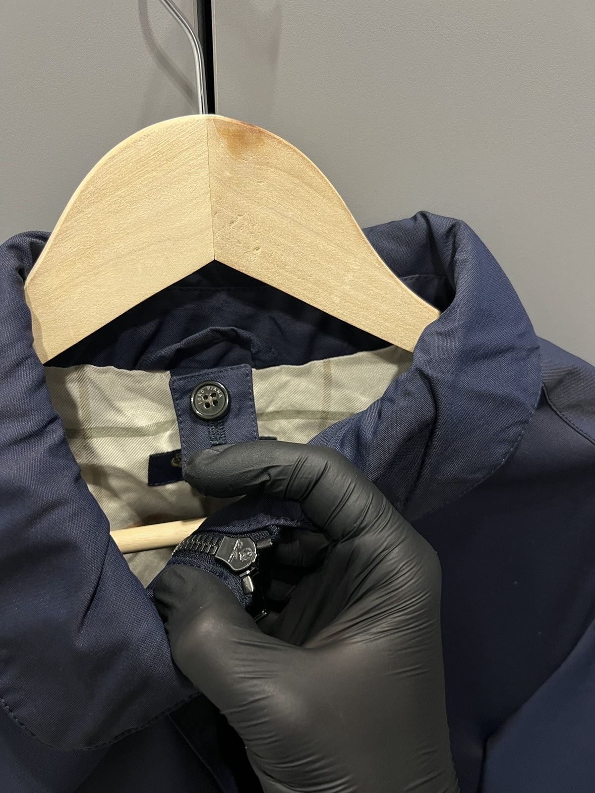 Loro Piana LORO PIANA Horsey Wool Blend Carcoat Jacket Large Blue 5000$ Size US L / EU 52-54 / 3 - 11 Thumbnail