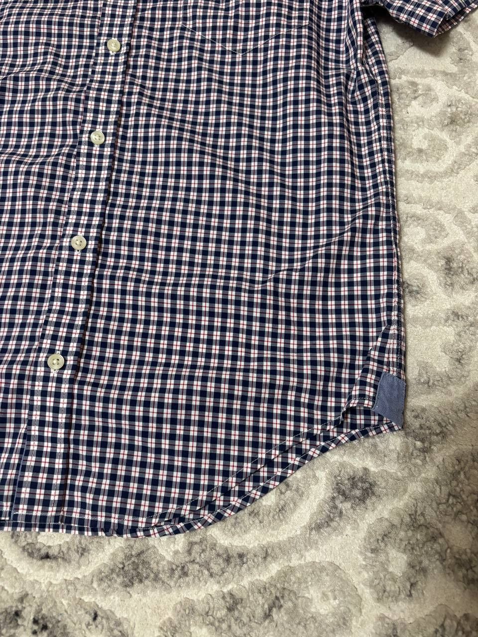 Lacoste Lacoste classic blue checkered shirt with short sleeves Size US M / EU 48-50 / 2 - 6 Thumbnail