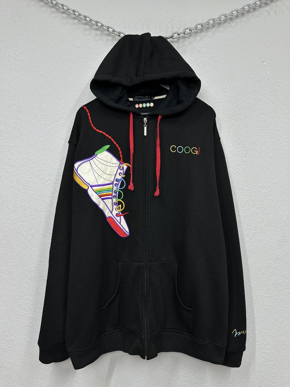 Coogi Vintage Hoodie Oversize Coogi Y2k USA Style Streetwear Faded Size US XXL / EU 58 / 5 - 1 Thumbnail