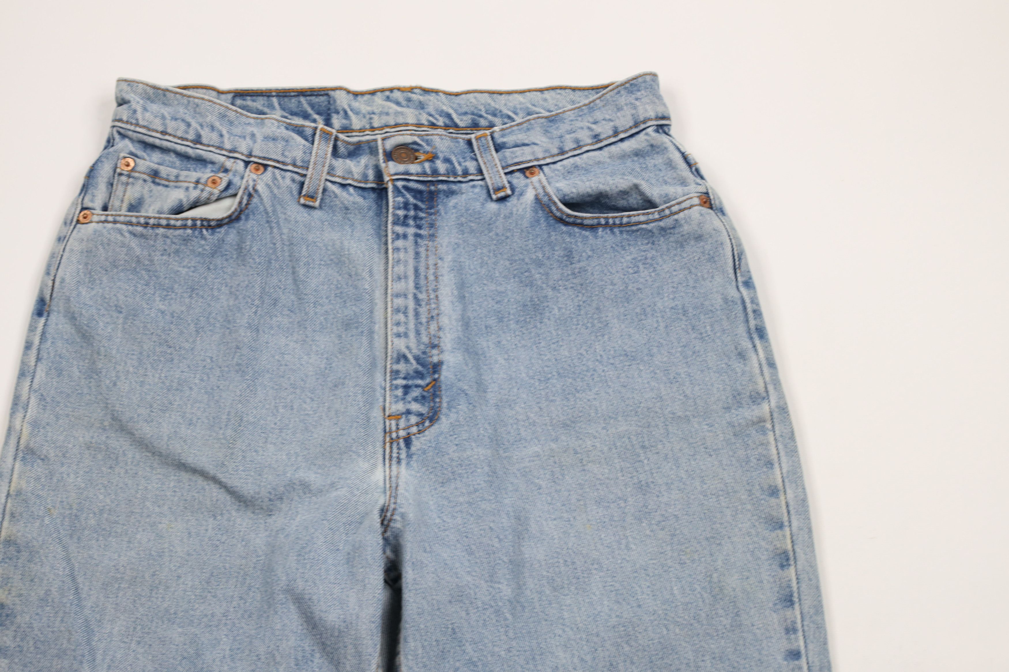 Levi's × Vintage Vintage 90s Levis 521 Tapered Fit Leg Denim Jeans Blue Size 32" / US 10 / IT 46 - 2 Thumbnail