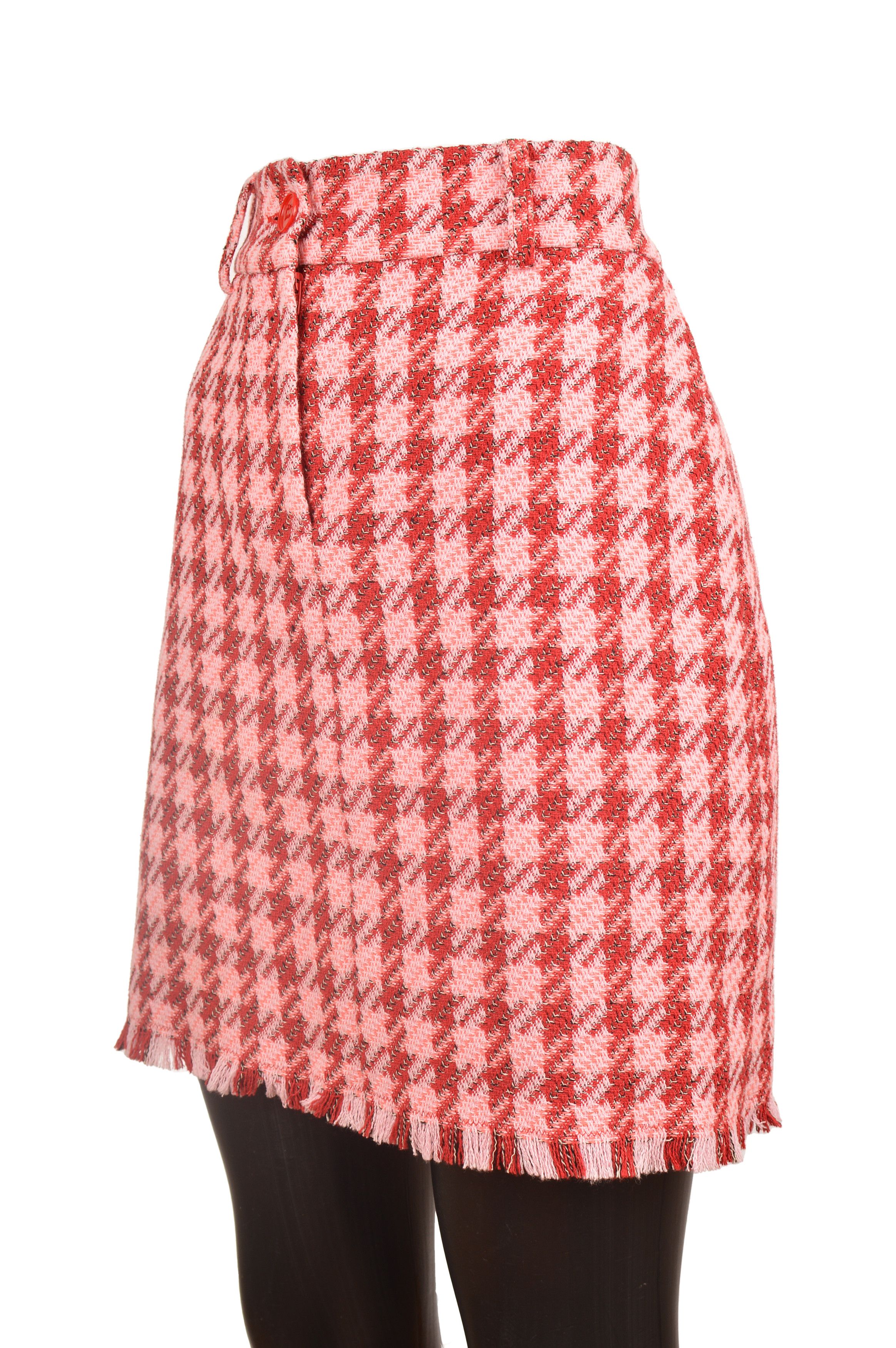 Pinko Pinko Accurato Gonna Syuoia Makrocheck Skirt Size 27" / US 4 / IT 40 - 3 Thumbnail