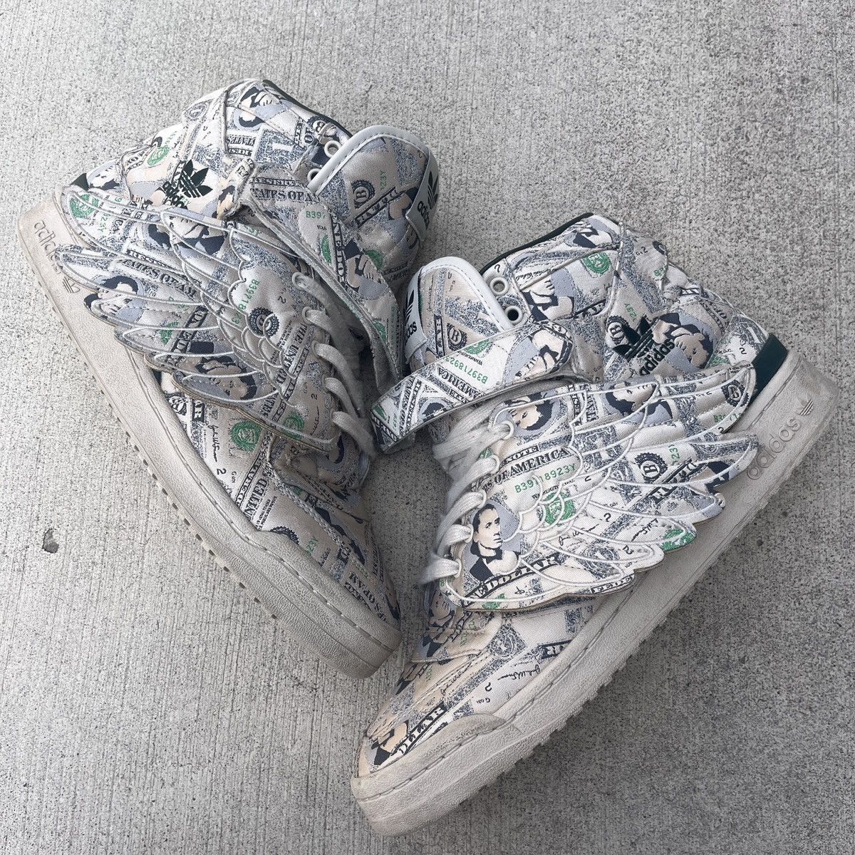 Jeremy Scott Adidas Jeremy Scott, Camo Wings 3.0 Sauvage, size 8.5 