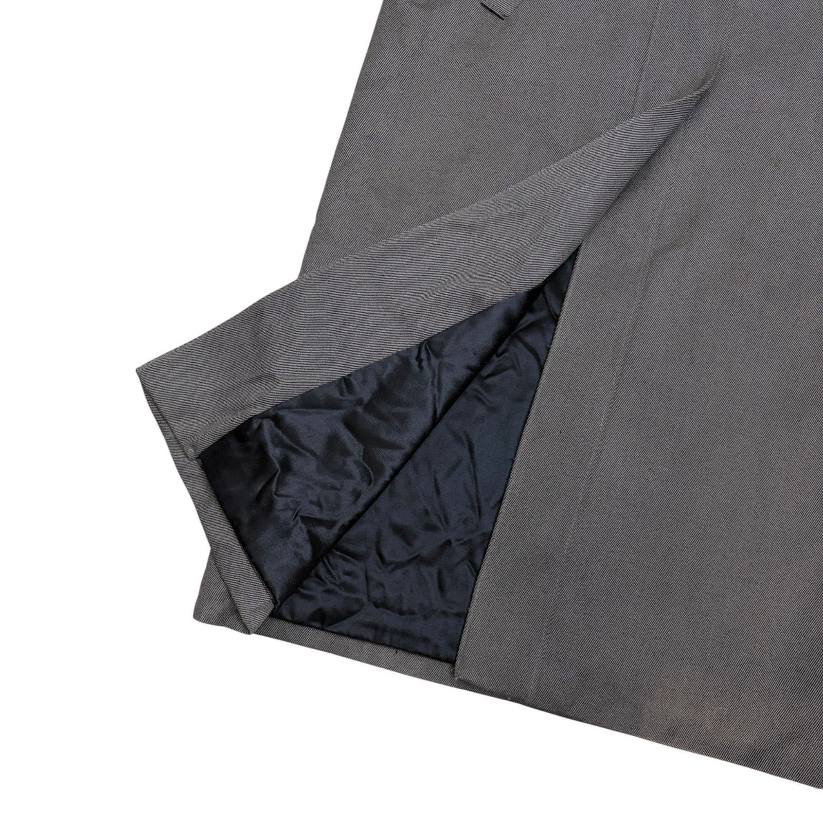 Vintage VINTAGE WOOL FUR Trilogi Long Gray Trench Business Coat 10 Size L / US 10 / IT 46 - 5 Thumbnail
