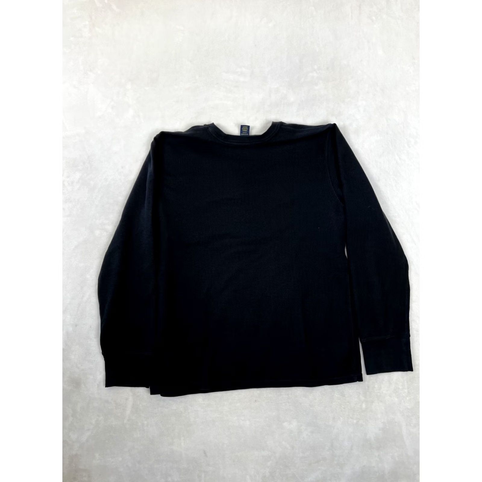 Polo Ralph Lauren Polo Ralph Lauren Sleep Shirt Black L Long Sleeve Crew Neck Waffle Knit Logo Size US L / EU 52-54 / 3 - 6 Thumbnail