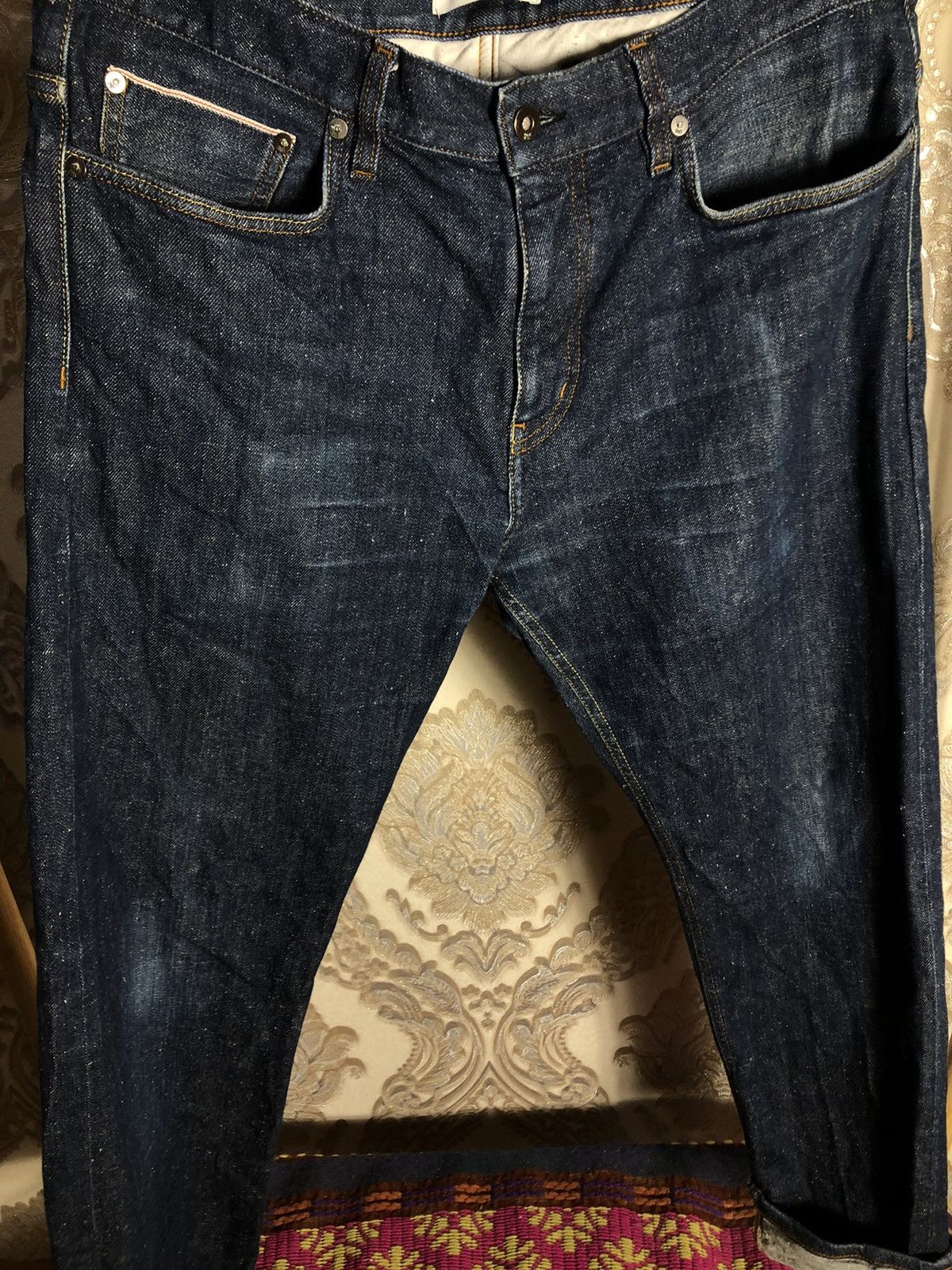 Japanese Brand VERY RARE SPOKE SELVEDGE DENIM JEANS JAPAN STYLE DESIGNER Size US 33 - 3 Thumbnail