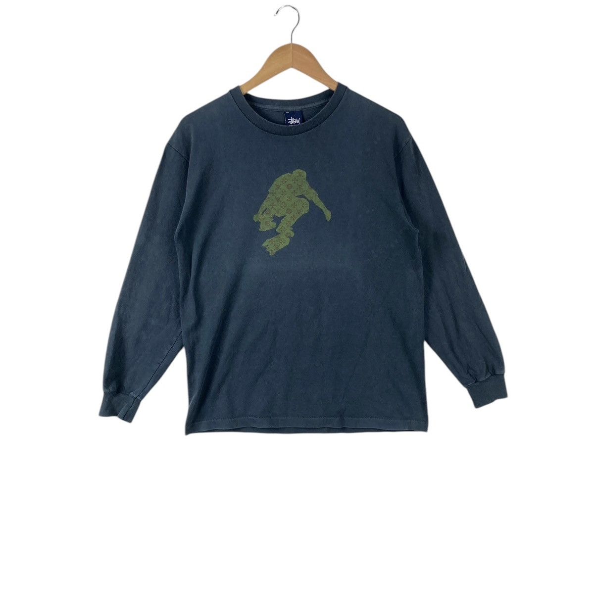 Stussy Stussy Rib Cage 3M Longsleeve Tee Storm Blue | Grailed
