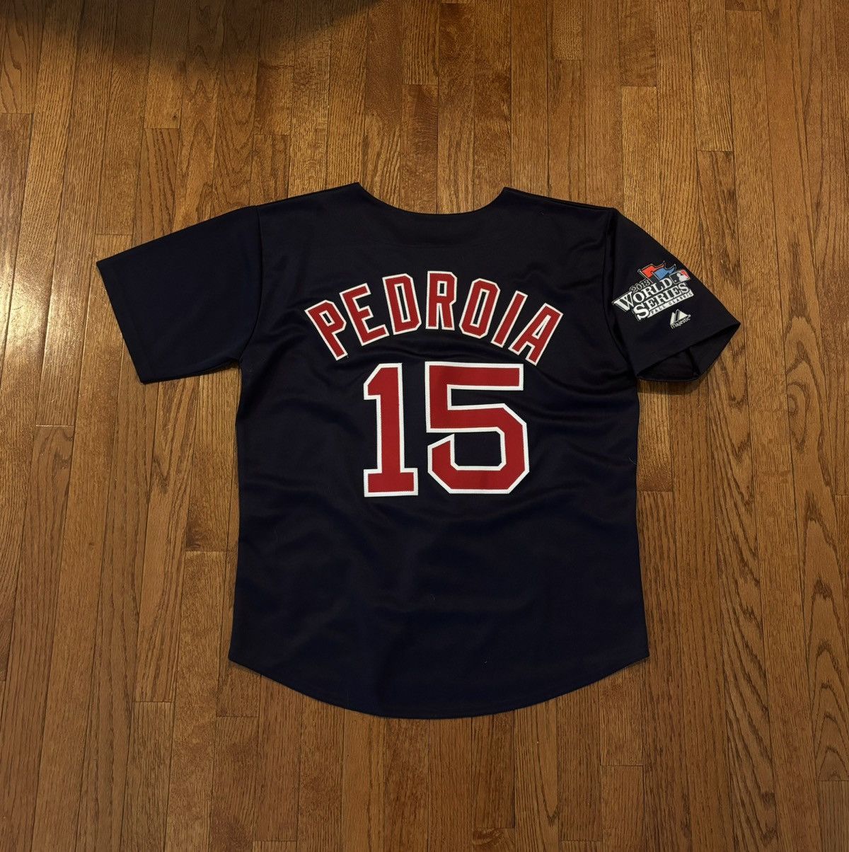Majestic 2013 Dustin Pedroia Championship Jersey Size US L / EU 52-54 / 3 - 2 Thumbnail