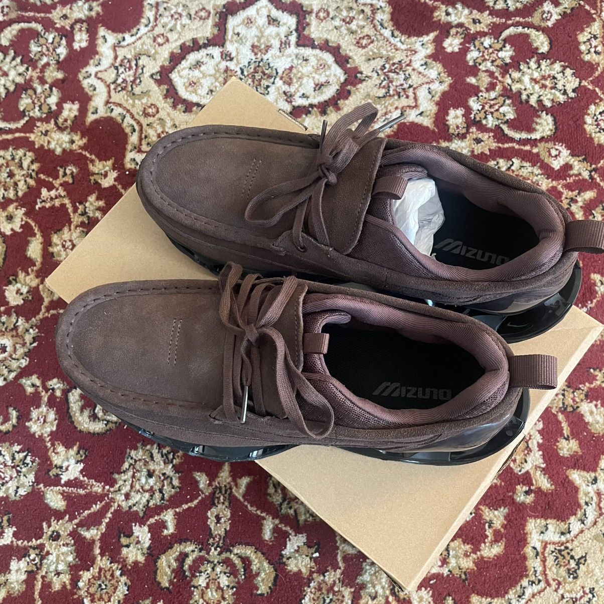 Mizuno Mizuno US10/UK9 wave prophecy moc brown suede Size US 10 / EU 43 - 3 Thumbnail