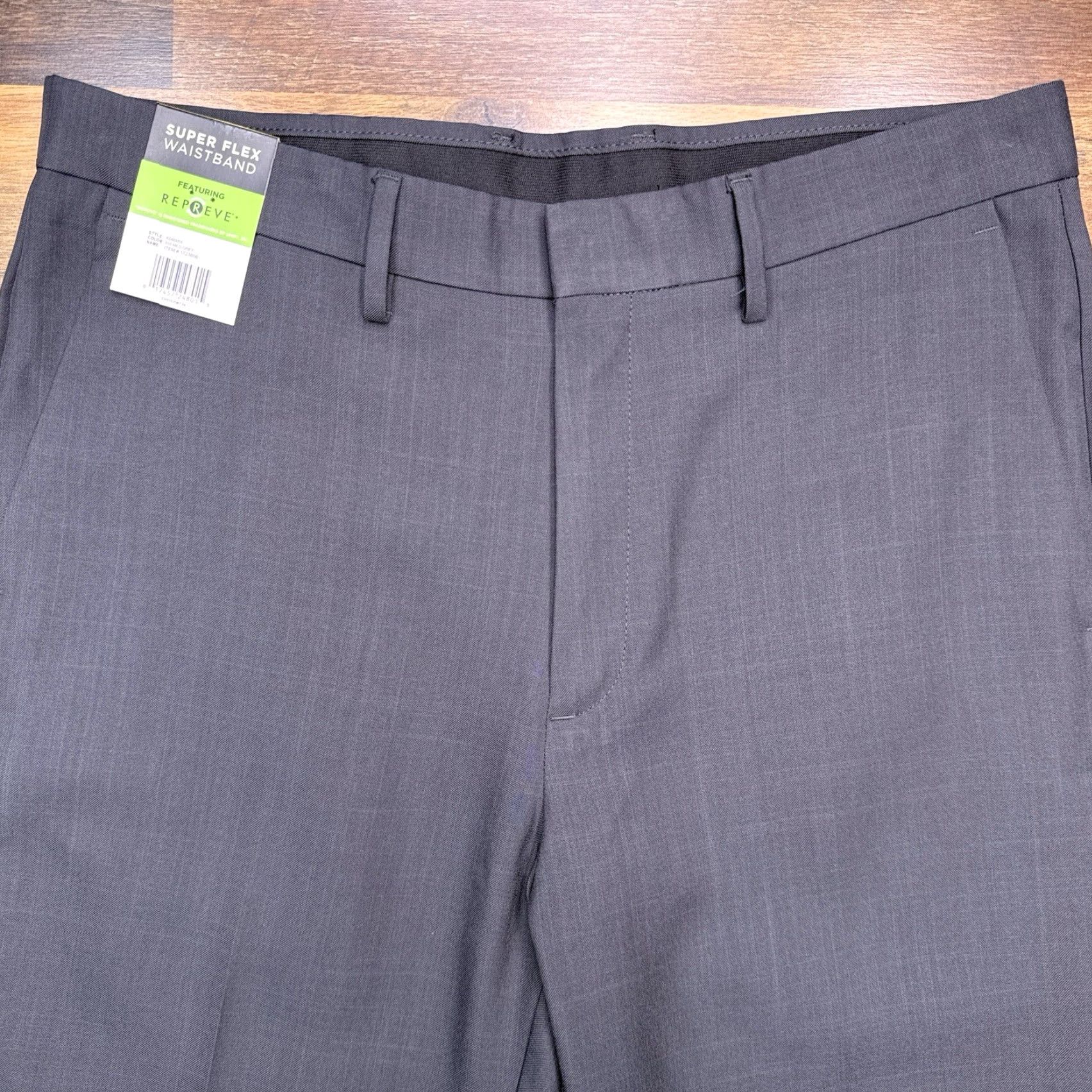 Kenneth Cole Kenneth Cole Performance Pants Mens 32x34 Gray Slim Fit Techni Super Flex New Size US 32 / EU 48 - 3 Thumbnail
