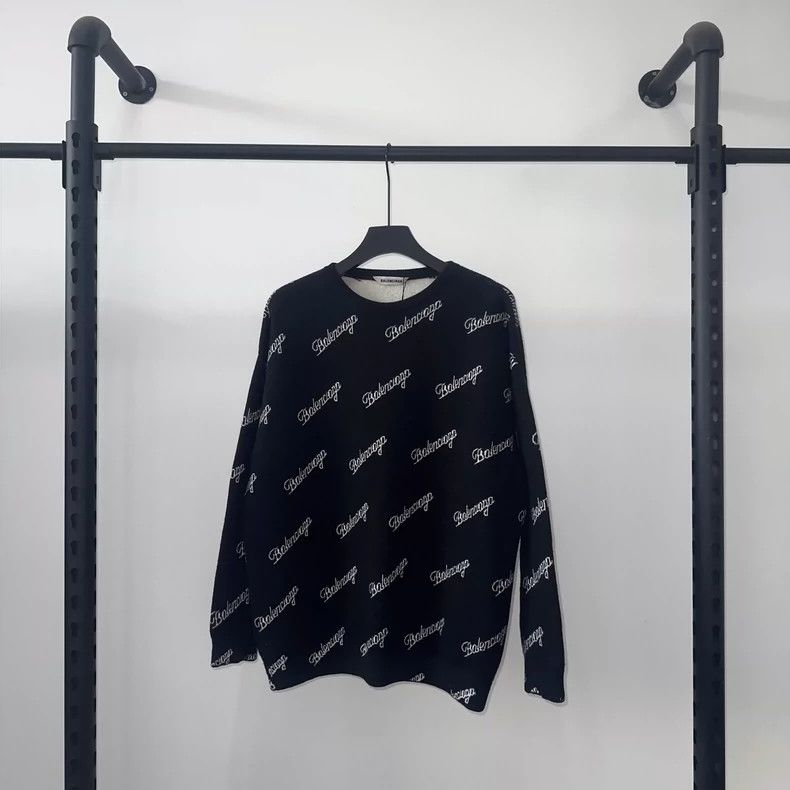 Balenciaga Balenciaga SS21 Full Print Signature Bullet Screen logo Rou Size US S / EU 44-46 / 1 - 1 Thumbnail