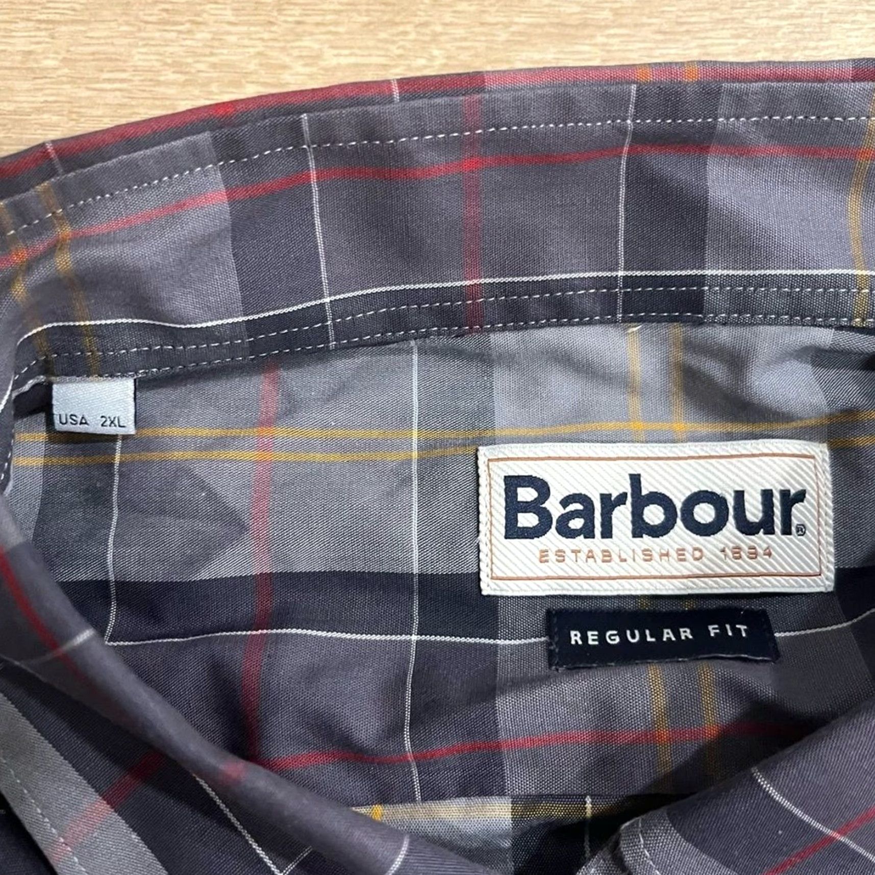 Barbour VINTAGE? Barbour Button-Down Shirt? Size US XXL / EU 58 / 5 - 4 Thumbnail