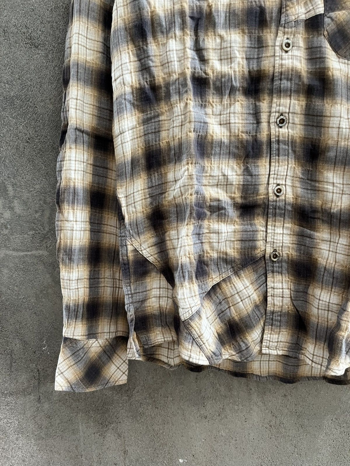 Tornado Mart Distressed Plaid Shirt – Tornado Mart Style Size US L / EU 52-54 / 3 - 7 Thumbnail