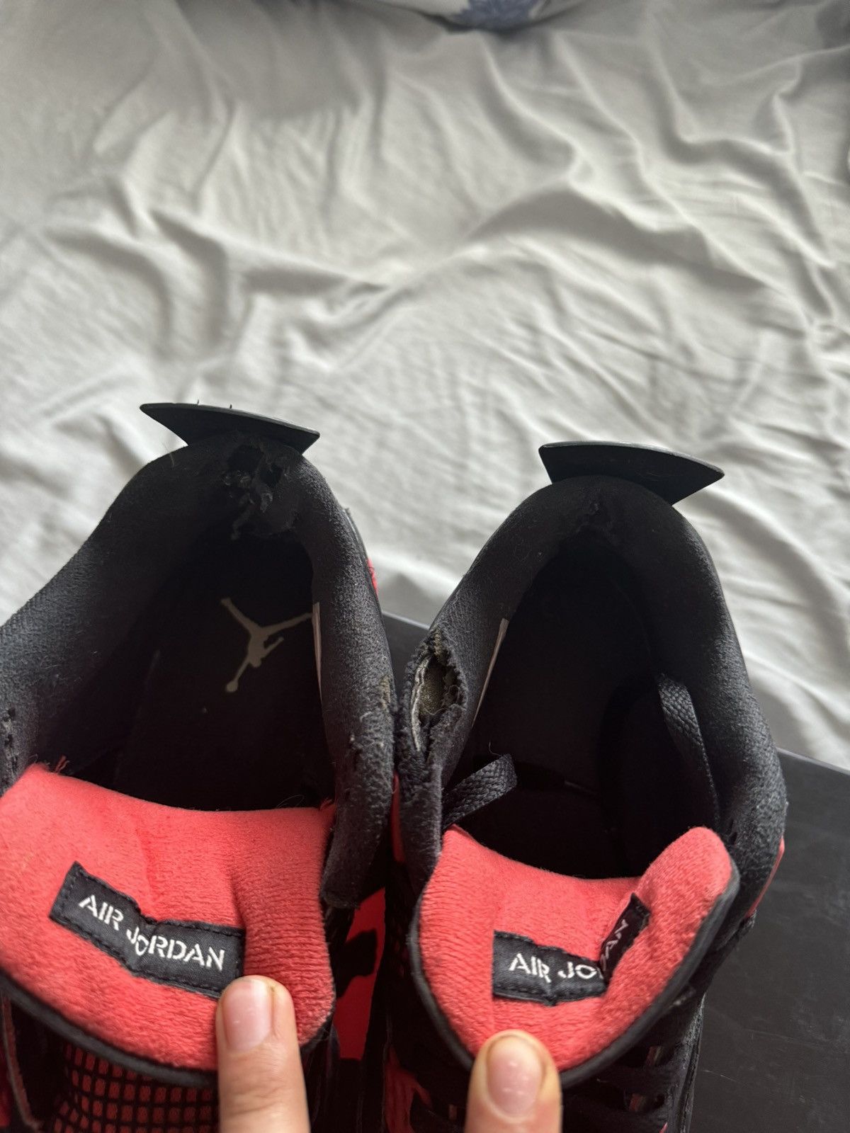 Jordan Brand Jordan 4 Red Thunders Size US 9.5 / EU 42-43 - 3 Thumbnail