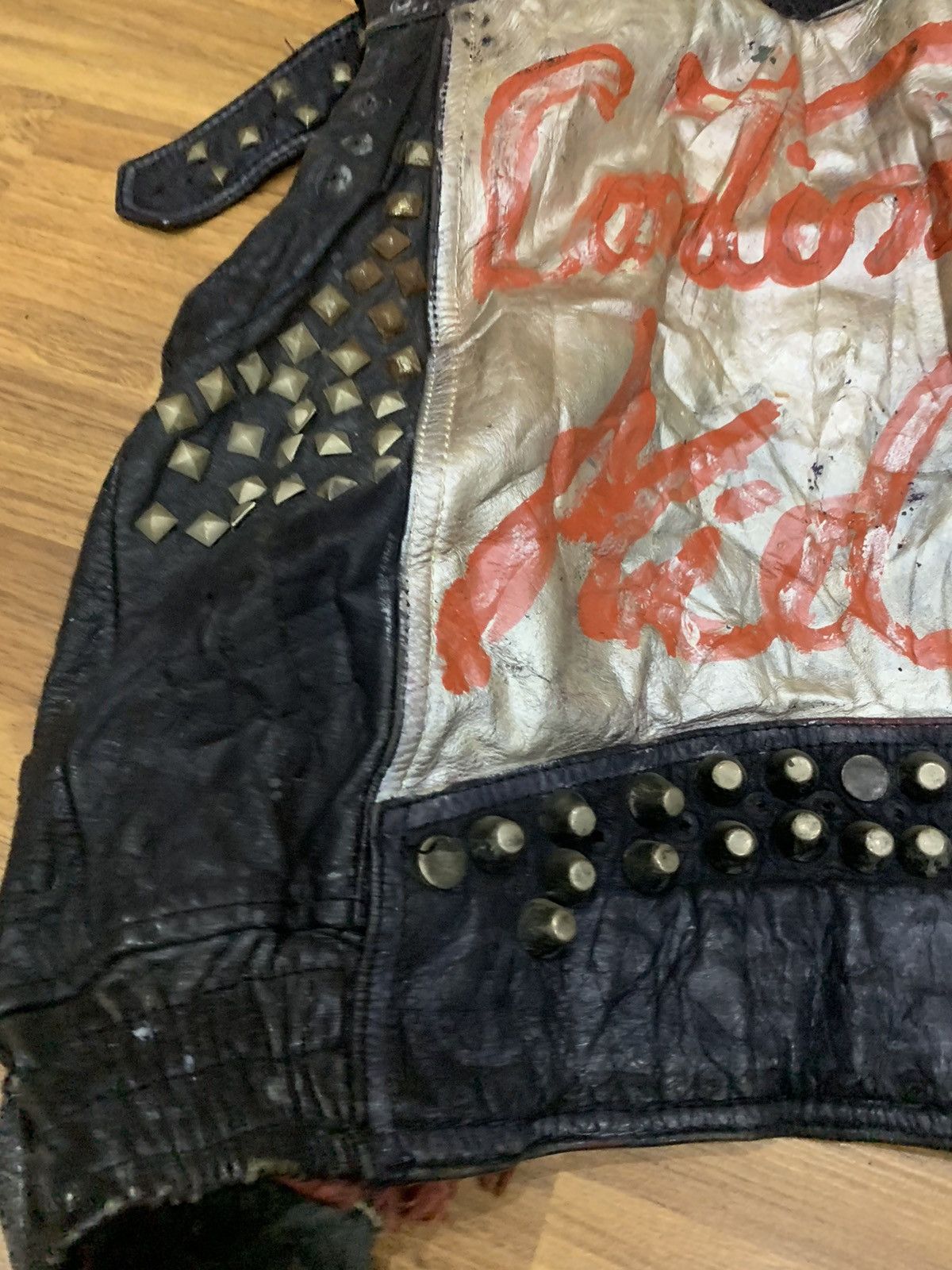 Seditionaries × Vintage VINTAGE STUDDED LEATHER VEST PUNK ROCK Size US M / EU 48-50 / 2 - 11 Thumbnail