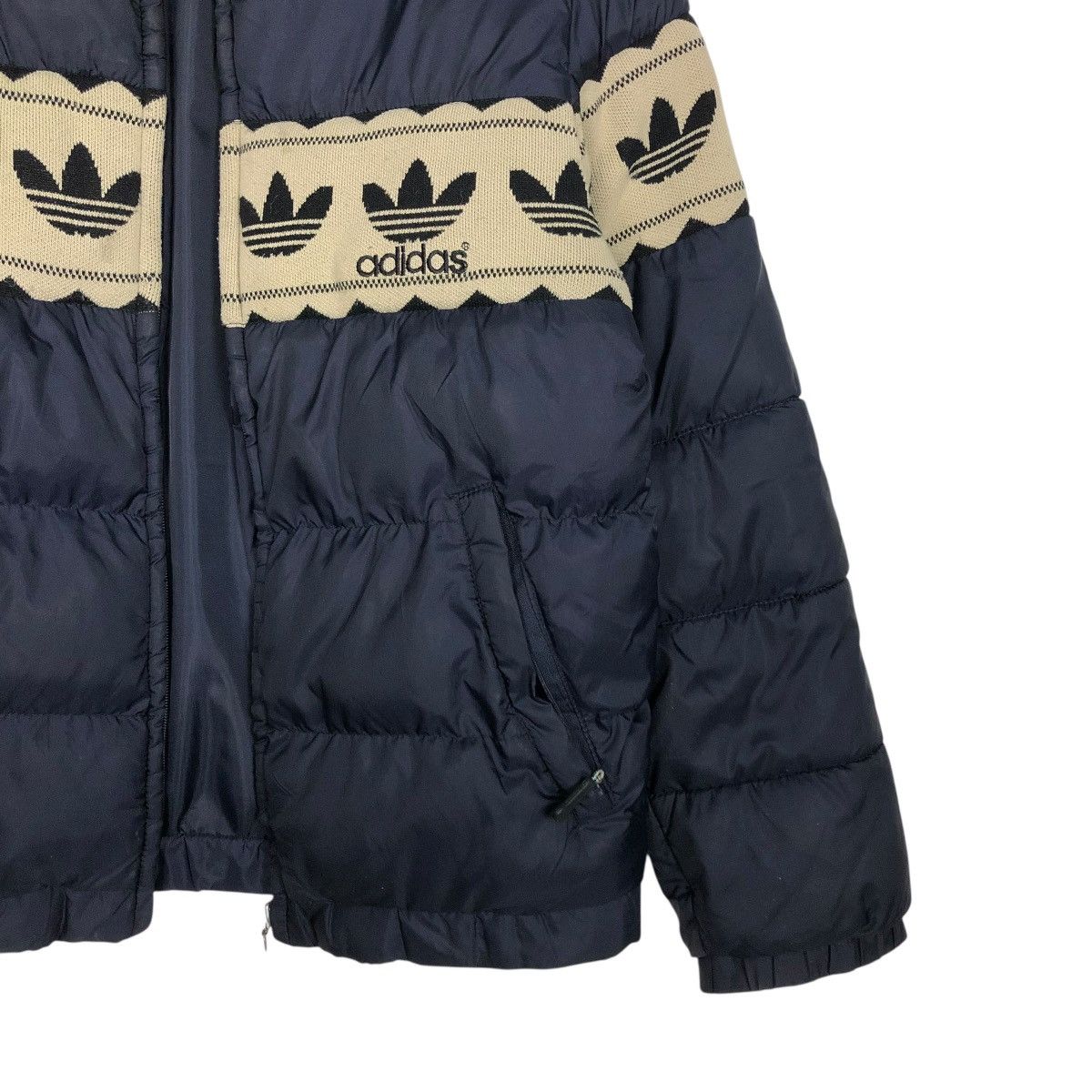 Adidas 🔥VINTAGE ADIDAD PUFFER JACKET QUILTED FULL PRINT Size US M / EU 48-50 / 2 - 7 Thumbnail