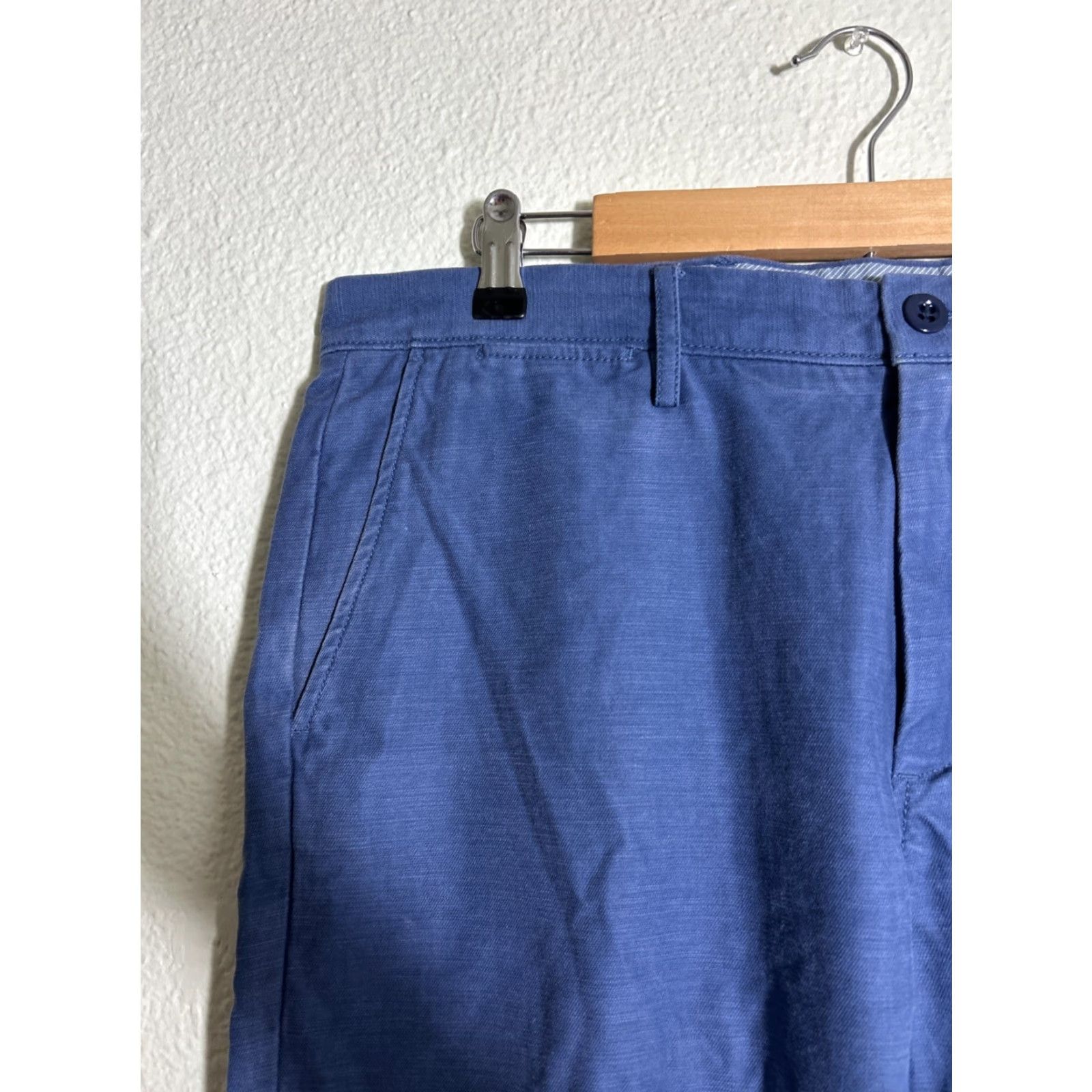 J.Crew J.Crew Slim Fit Mens 34x32 Blue Cotton Chino Pants Size US 34 / EU 50 - 4 Thumbnail
