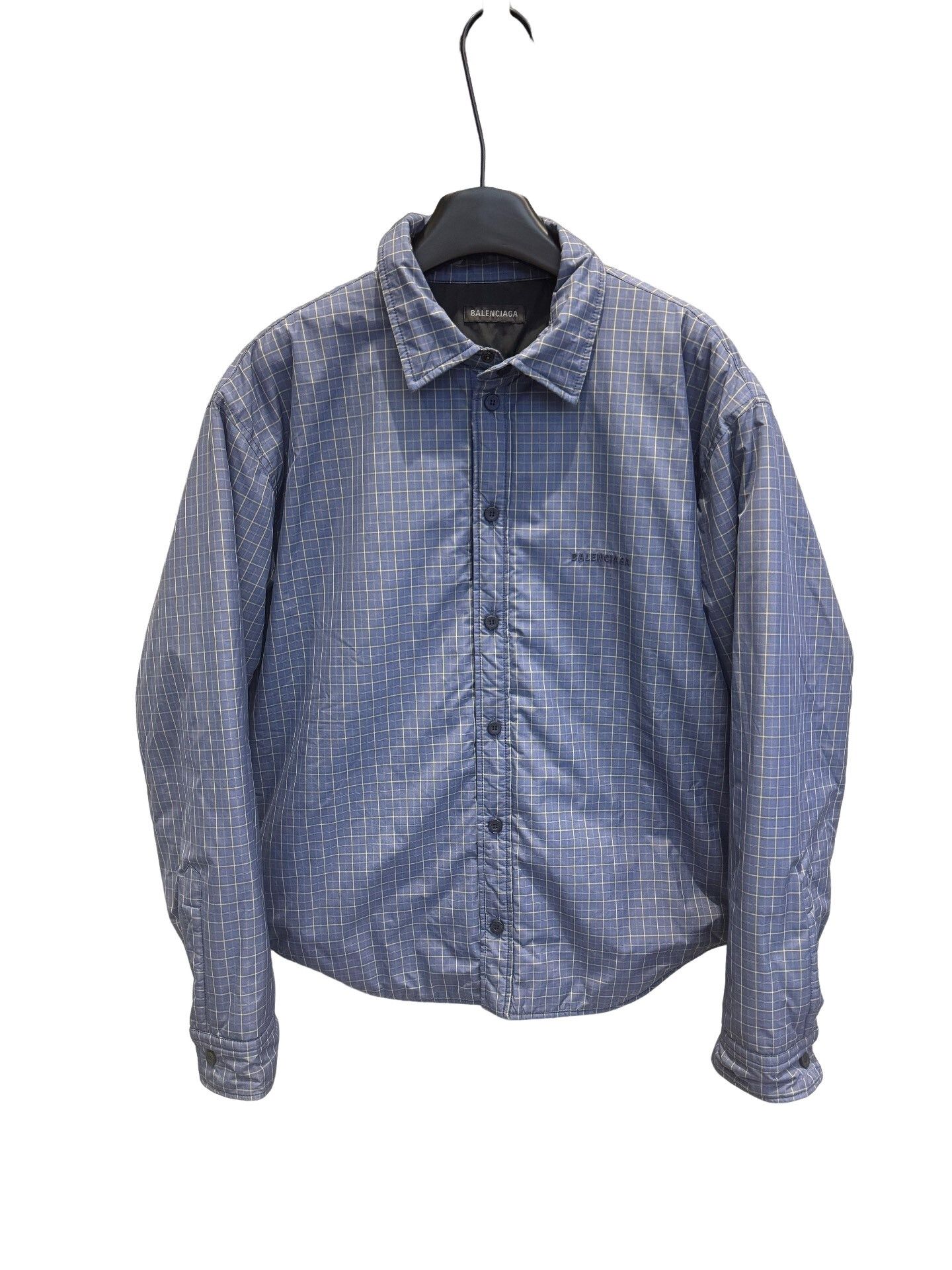 Balenciaga Balenciaga Plaid Quilted Jacket Size S Size US S / EU 44-46 / 1 - 1 Thumbnail
