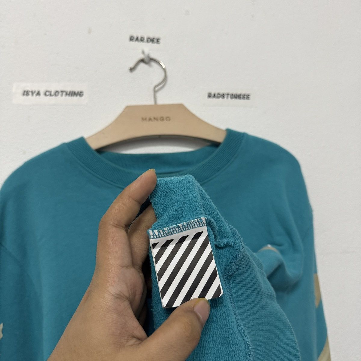 Off-White [FREE SHIPPING] Offwhite Tape Arrows Sweatshirt Size US S / EU 44-46 / 1 - 4 Thumbnail