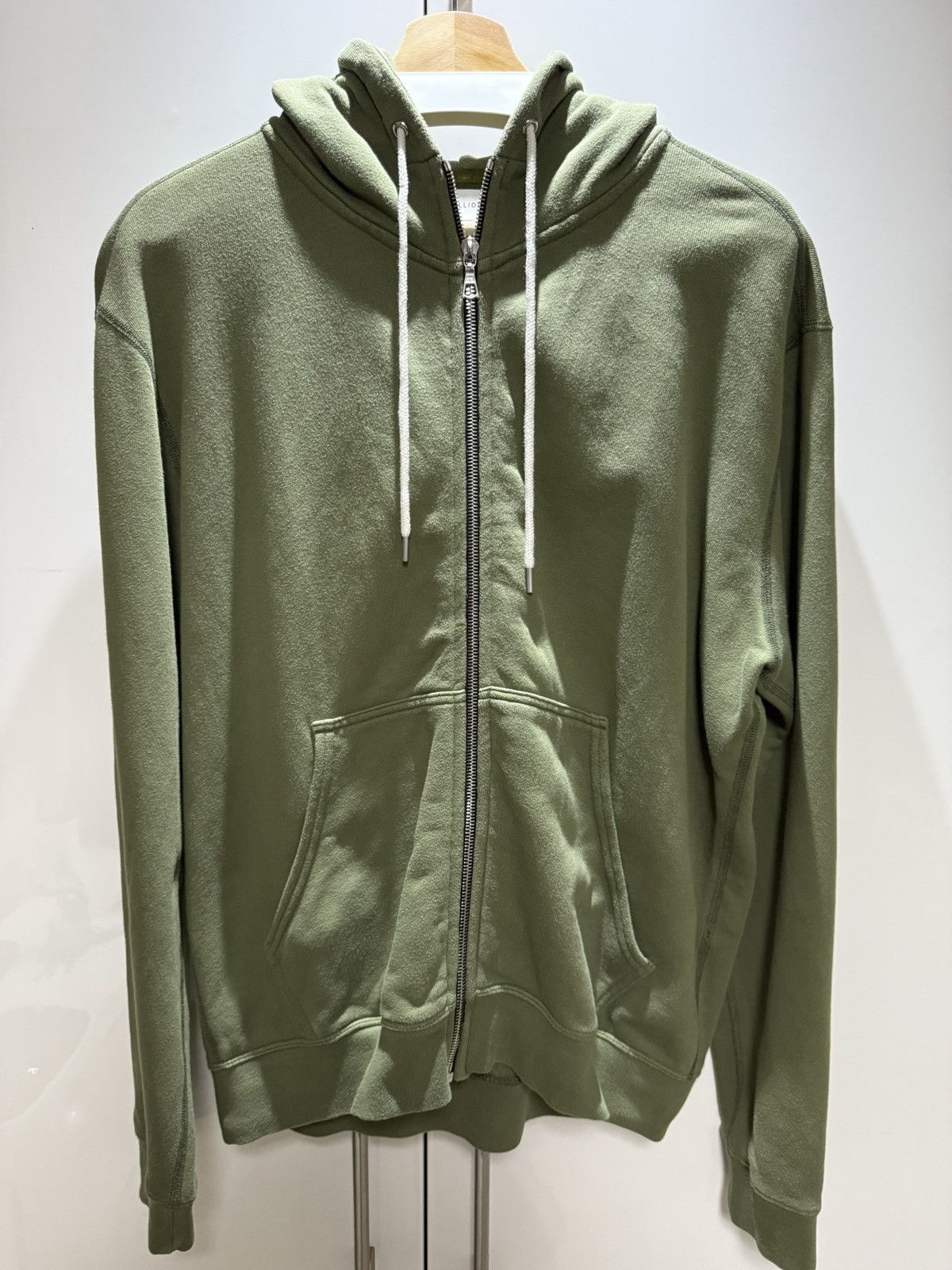 John Elliott John Elliott Classic Olive Zip Hoodie Size US L / EU 52-54 / 3 - 1 Thumbnail