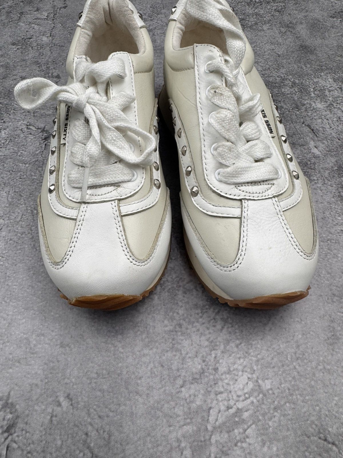 Miss Sixty Miss Sixty Off White Leather Women Sneakers Size 36 Size US 6 / IT 36 - 9 Thumbnail