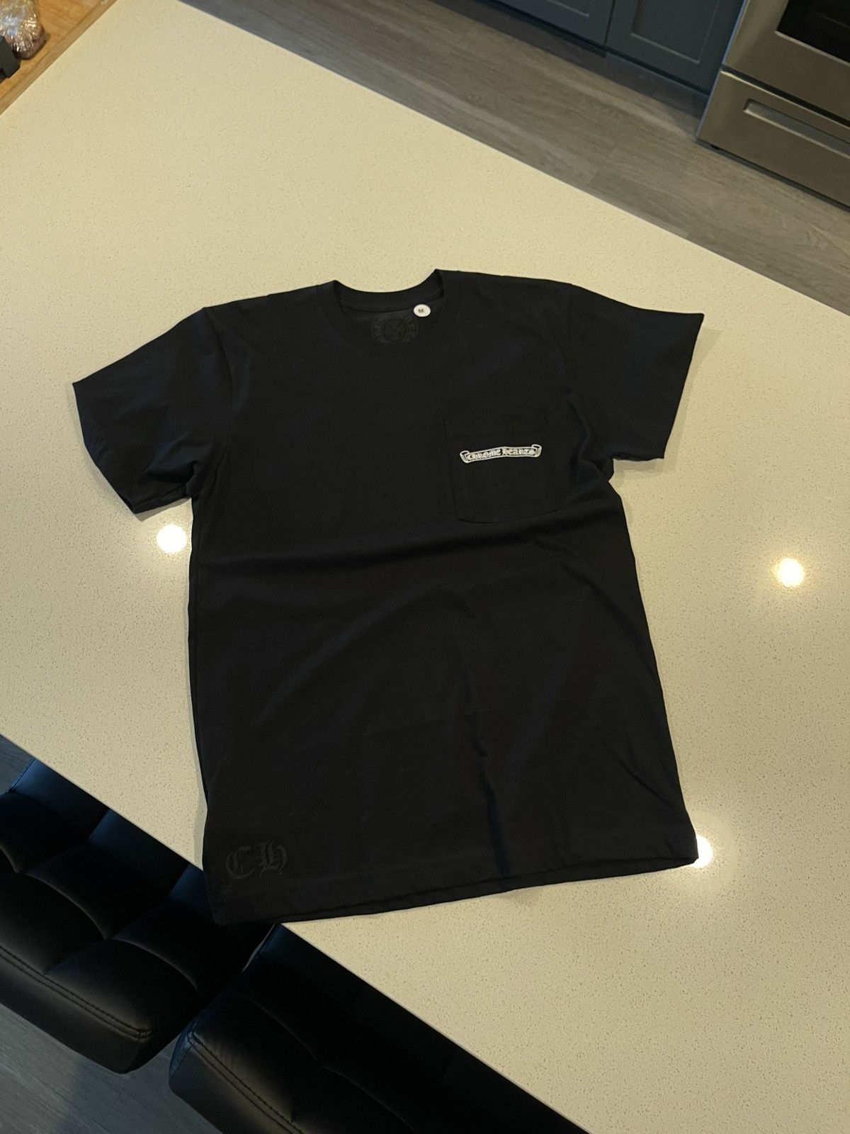 Chrome Hearts Chrome Hearts Scroll Logo Pocket Tee Size US M / EU 48-50 / 2 - 2 Thumbnail