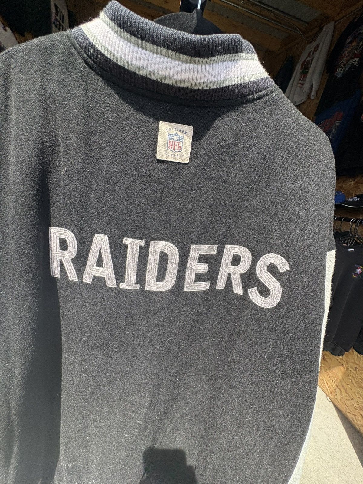 NFL × Vintage Vintage 1990s Reebok Oakland Raiders Jacket Size US XXL / EU 58 / 5 - 5 Thumbnail
