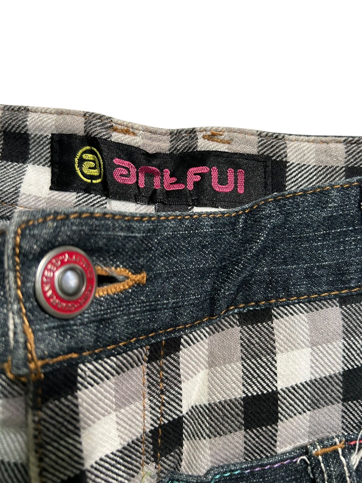 Japanese Brand × Kapital × Vintage Double Waist Japanese Punk Style Denim Jeans Size US 28 / EU 44 - 8 Thumbnail