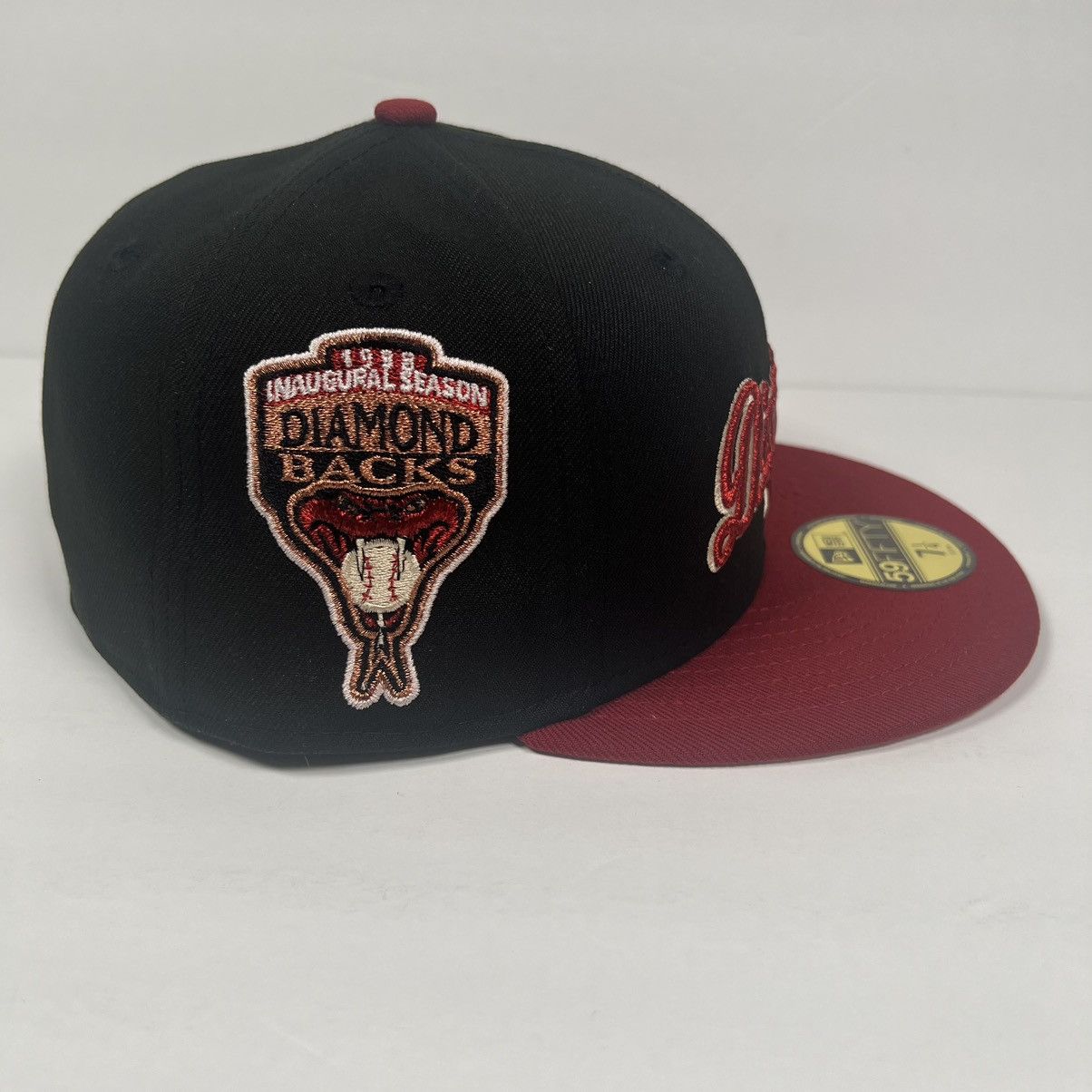 Hat Club Hat Club Arizona Diamondbacks Black UV Pink Script Sz 7 1/2 Size ONE SIZE - 5 Thumbnail