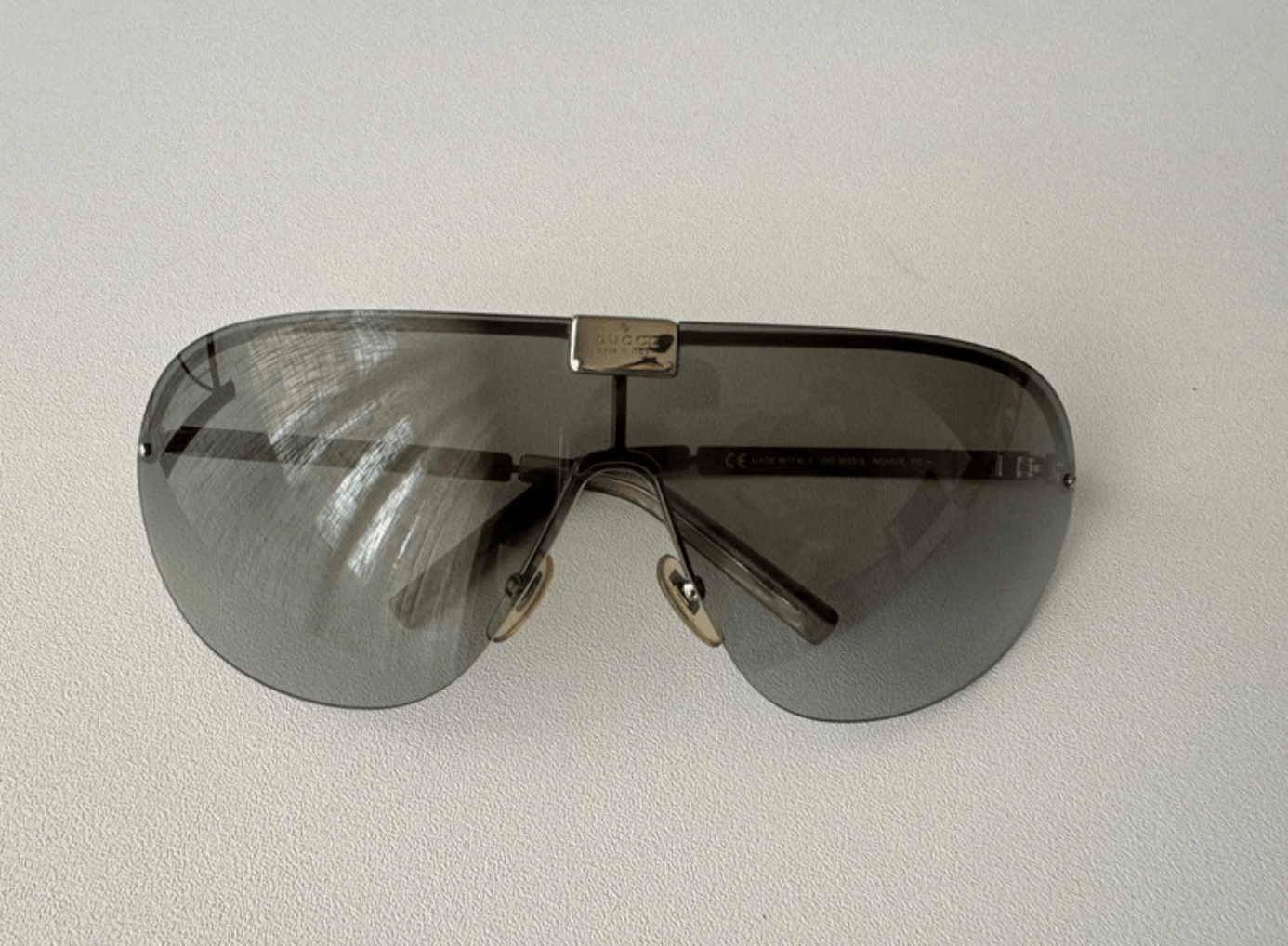 Gucci × Tom Ford × Vintage Gucci Sunglasses GG1853 Aviator Shield Sport Bike Vintage Size ONE SIZE - 3 Thumbnail