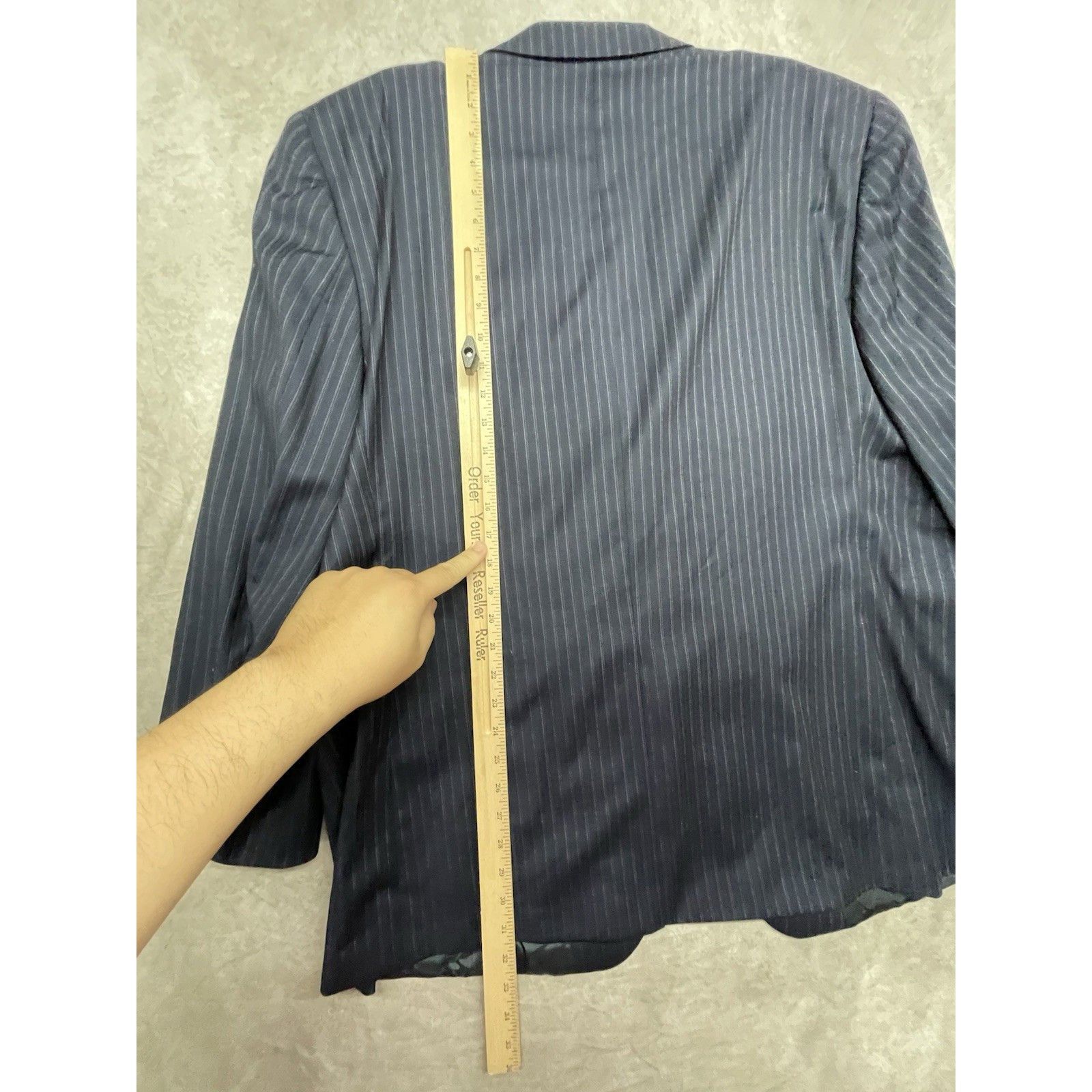 Jack Victor Loro Piana Jack Victor Super 120s Wool Pinstripe Blazer Jack Size 50R - 8 Thumbnail