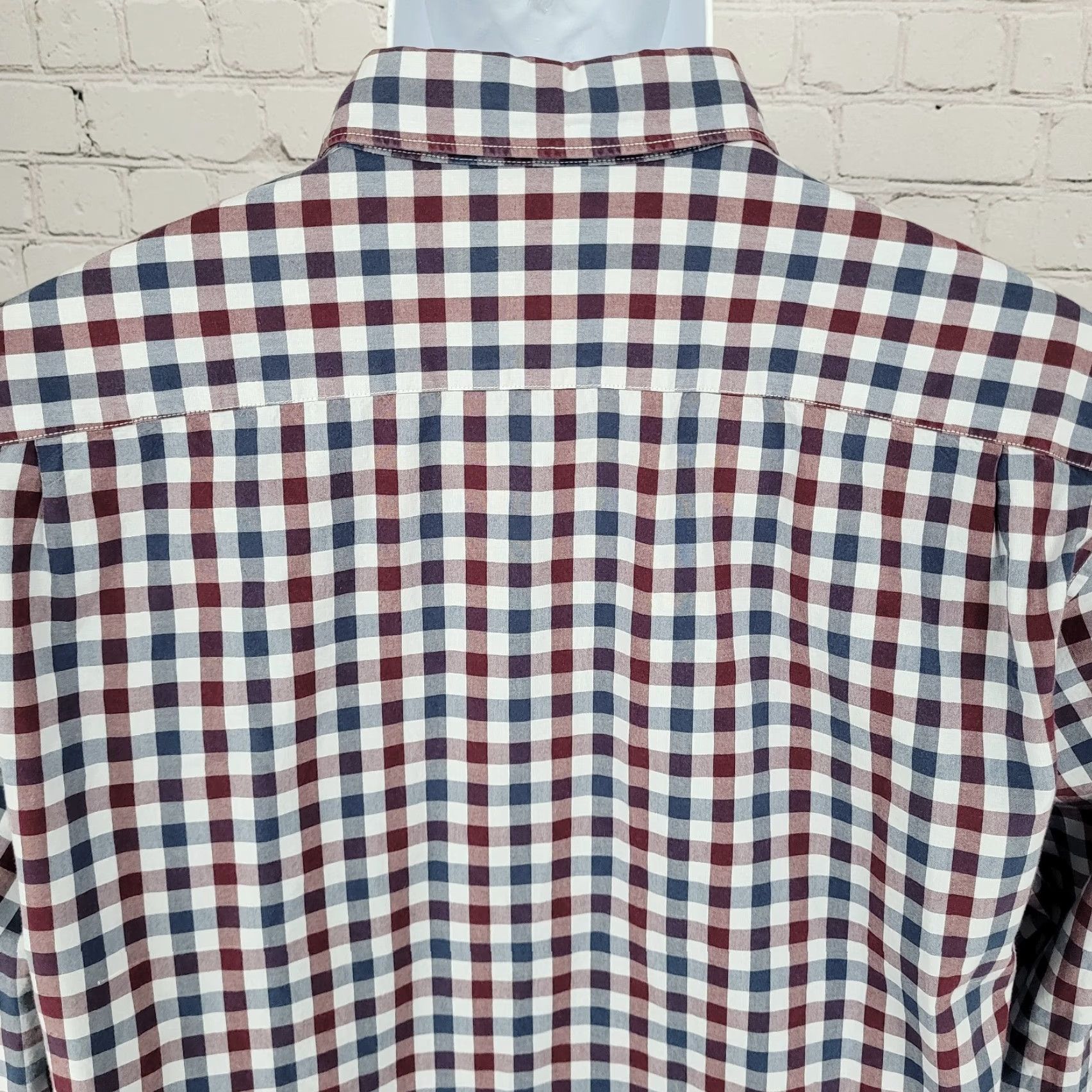 Bonobos BONOBOS Blue Check Slim Fit Button-Up Long Sleeve Shirt XL Casual Mens Size US XL / EU 56 / 4 - 7 Thumbnail