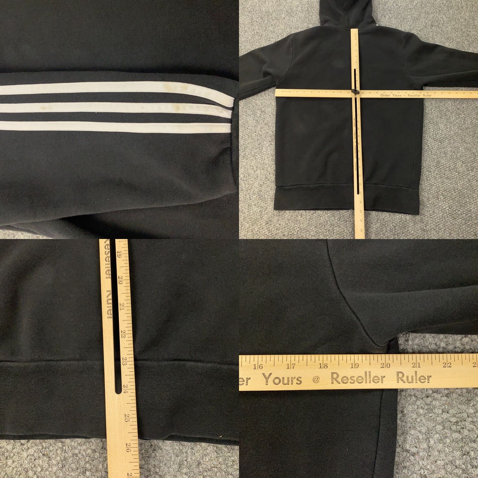Adidas Adidas Hoodie Mens Small Black Fleece Essential Sweatshirt Hooded Pockets Full Zip Size US S / EU 44-46 / 1 - 8 Thumbnail