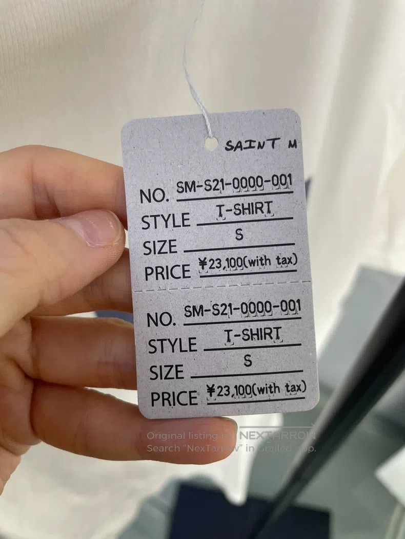 Saint Michael Saint Michael Letter off-white short-sleeve shirt Size US S / EU 44-46 / 1 - 4 Thumbnail