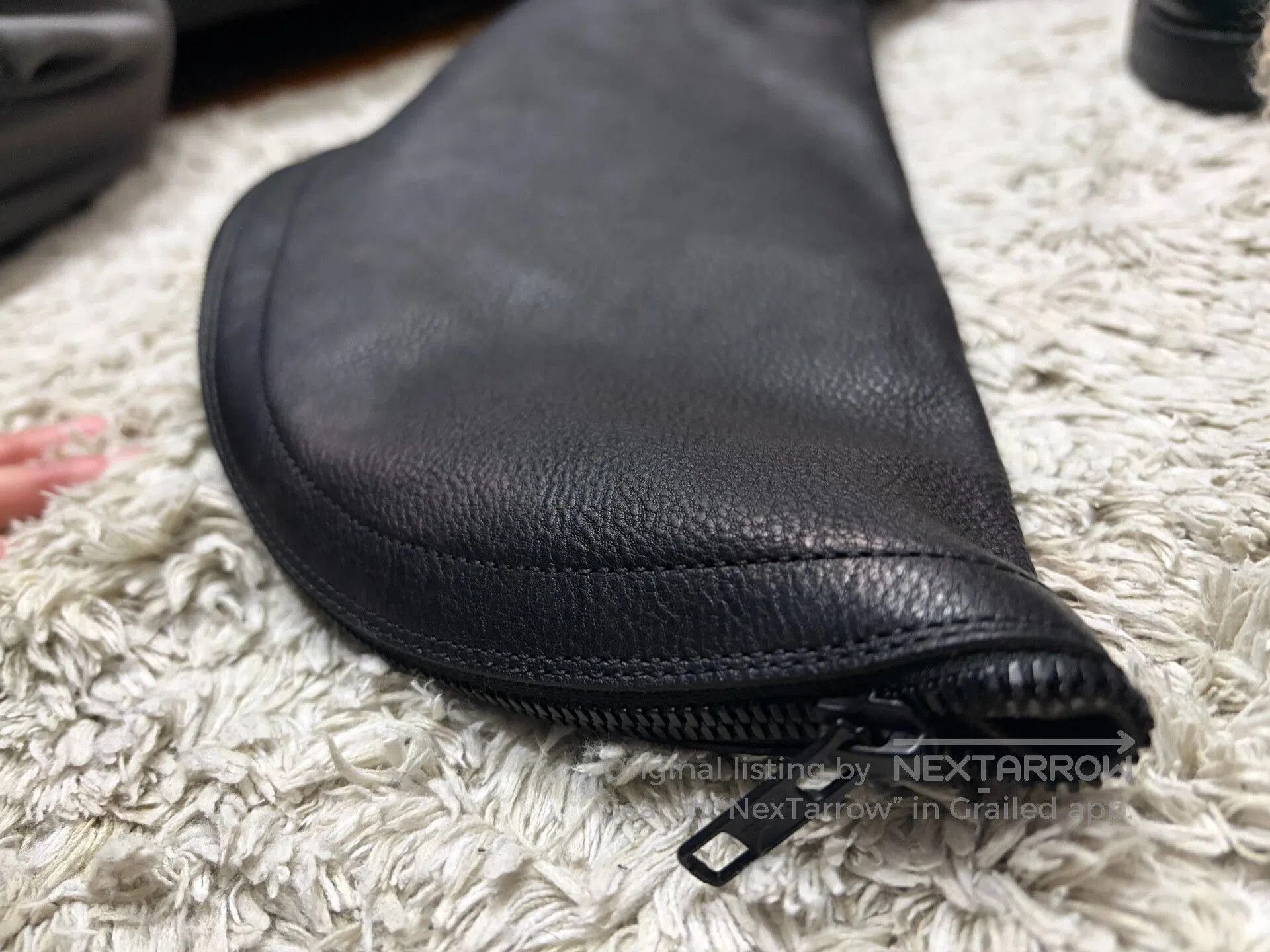 Ann Demeulemeester Ann Demeulemeester 2012 Spiral Zip Leather Tall Boots. Size US 6 / IT 36 - 8 Thumbnail