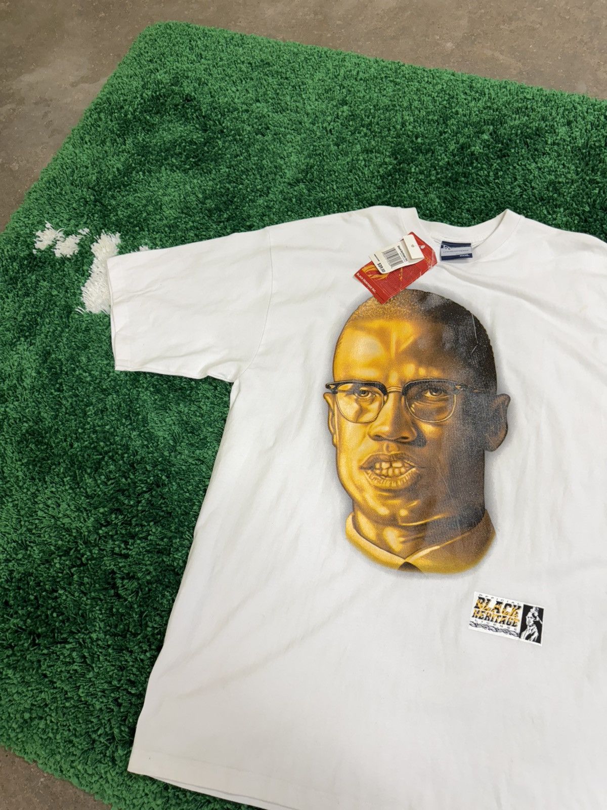 Vintage Vintage Deadstock Malcom X Portrait Black Heritage Tee 3XL Size US XXL / EU 58 / 5 - 2 Thumbnail