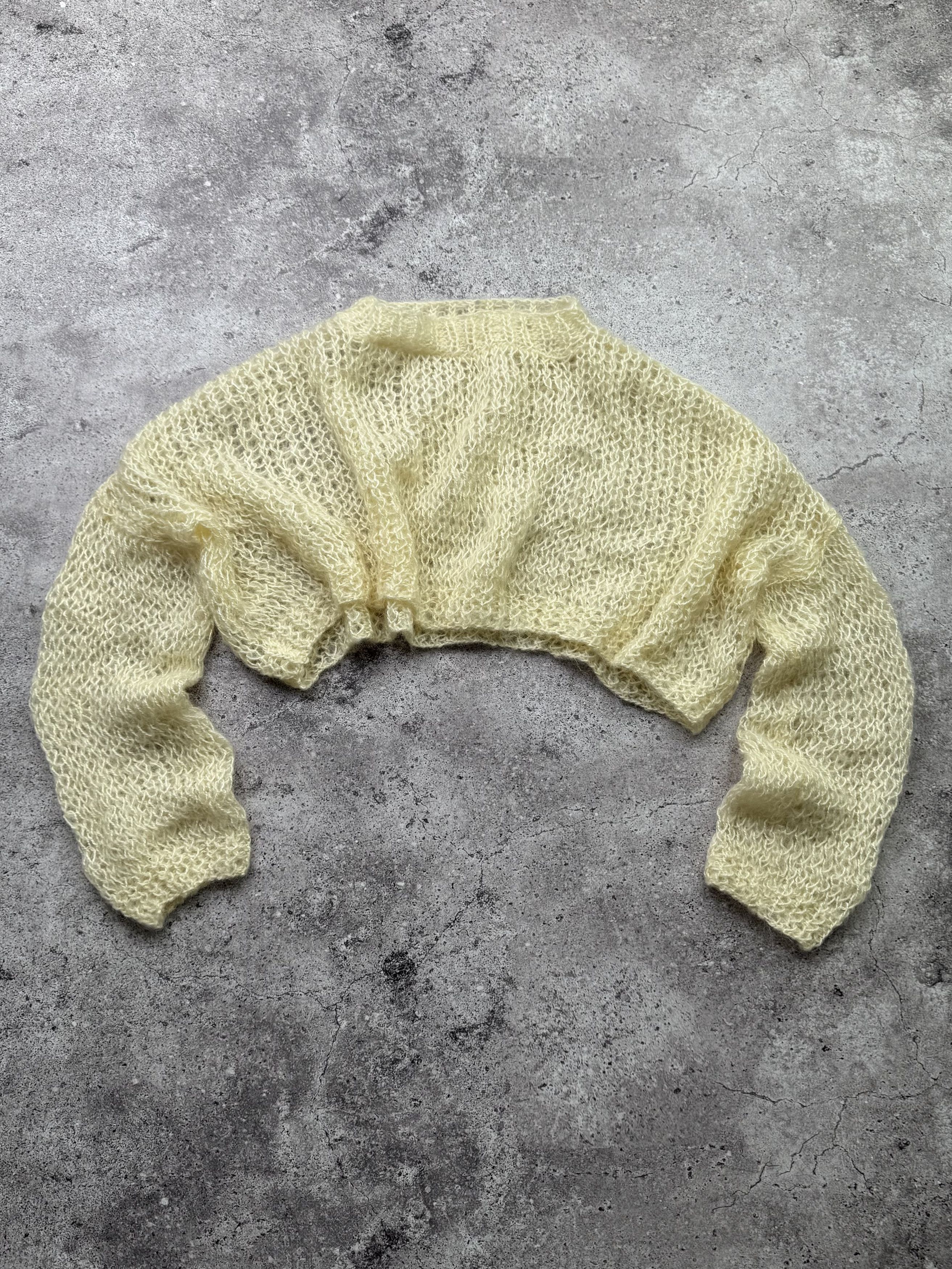 Hysteric Glamour Vintage Mesh Cropped Sweater C643(V354)(E8) Size M / US 6-8 / IT 42-44 - 1 Thumbnail