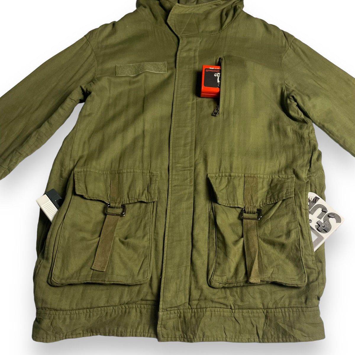 Le Grande Bleu (L.G.B.) SLY 5 POCKETS BONDAGE PUNK MILITARY PARKA JACKET Size US M / EU 48-50 / 2 - 6 Thumbnail