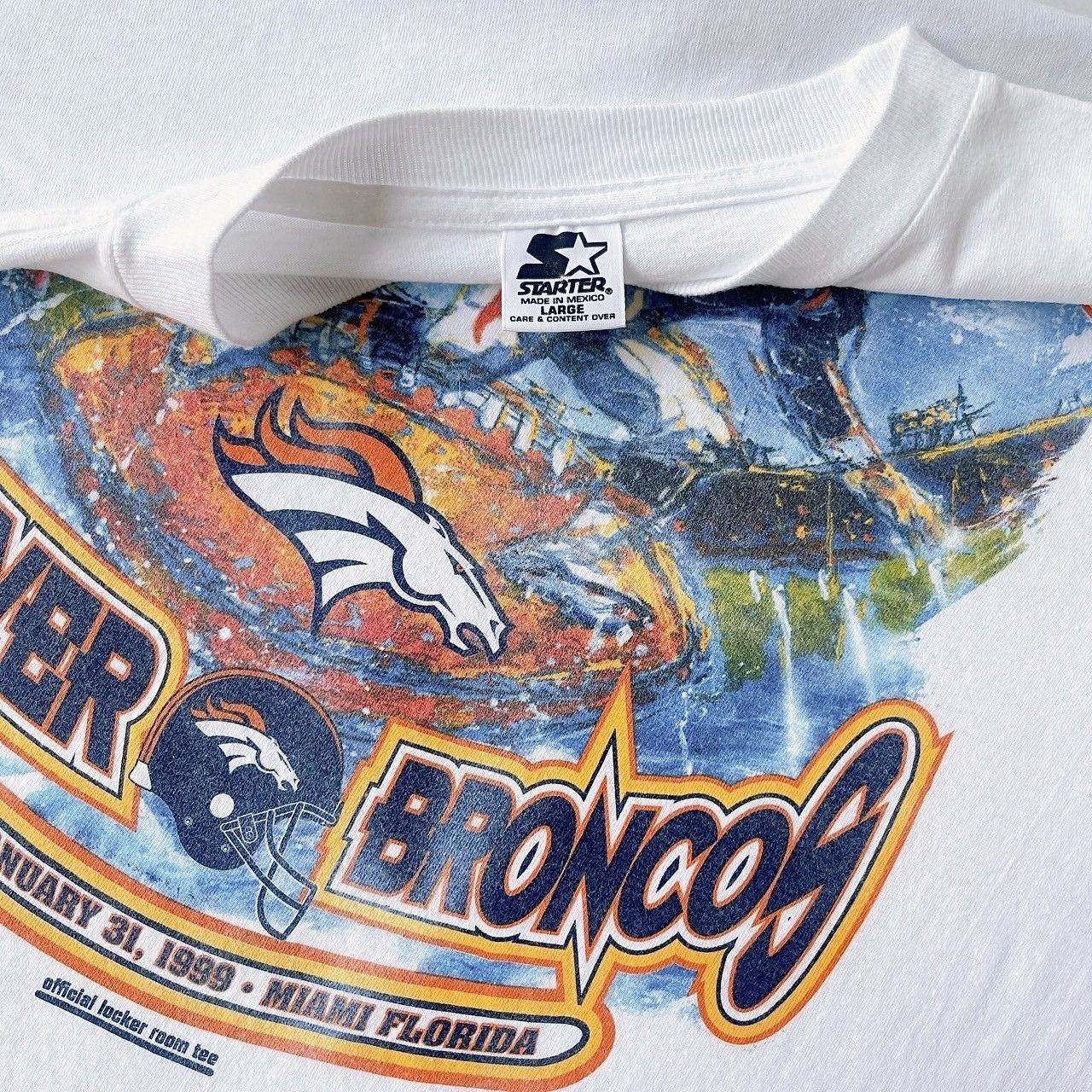 Starter × Vintage 90s Denver Broncos NFL t-shirt/ L Size US L / EU 52-54 / 3 - 8 Thumbnail