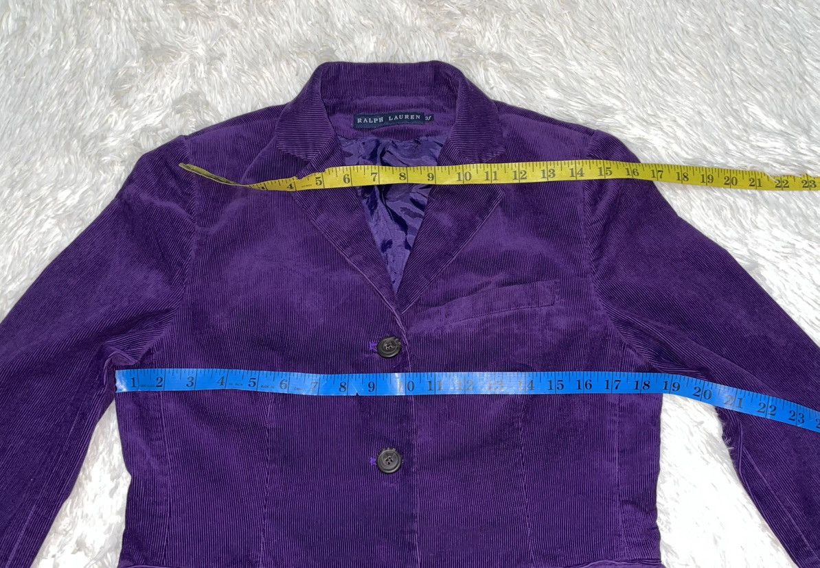 Ralph Lauren VINTAGE RALPH LAUREN Purple Corduroy Blazer Size M / US 6-8 / IT 42-44 - 10 Thumbnail