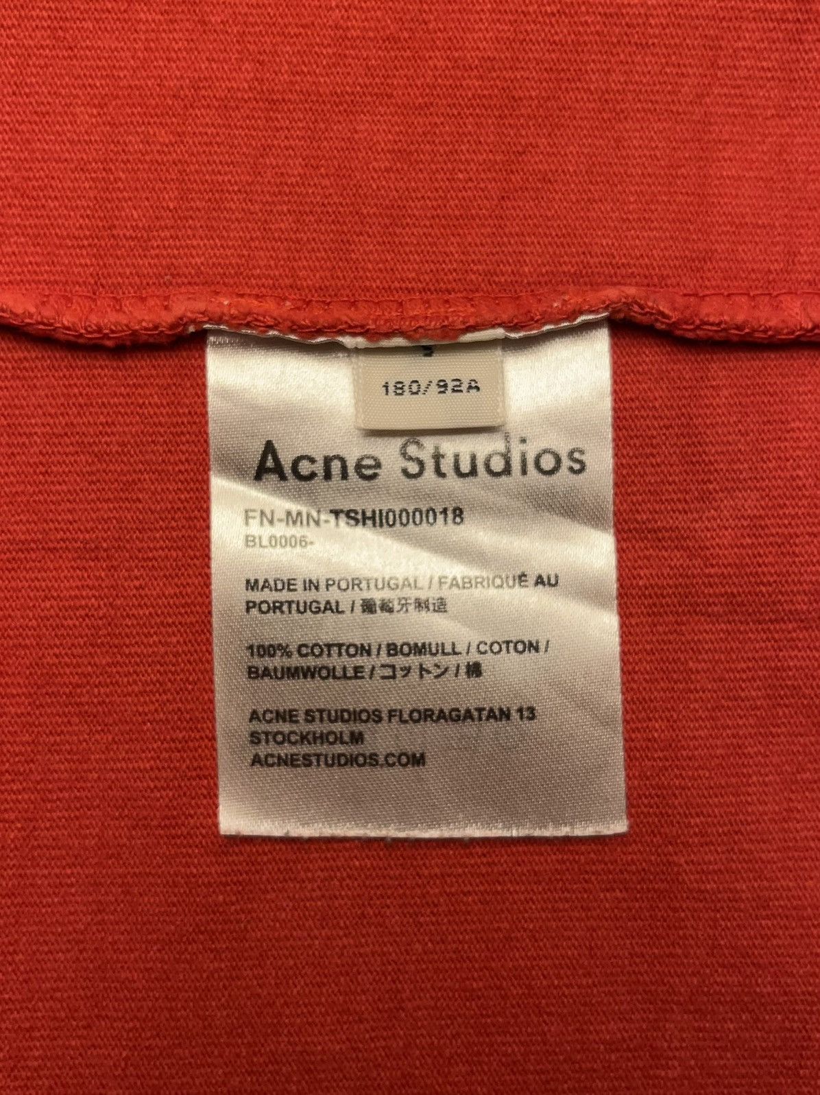 Acne Studios Acne Studios garment-dyed logo t-shirt Size US S / EU 44-46 / 1 - 4 Thumbnail