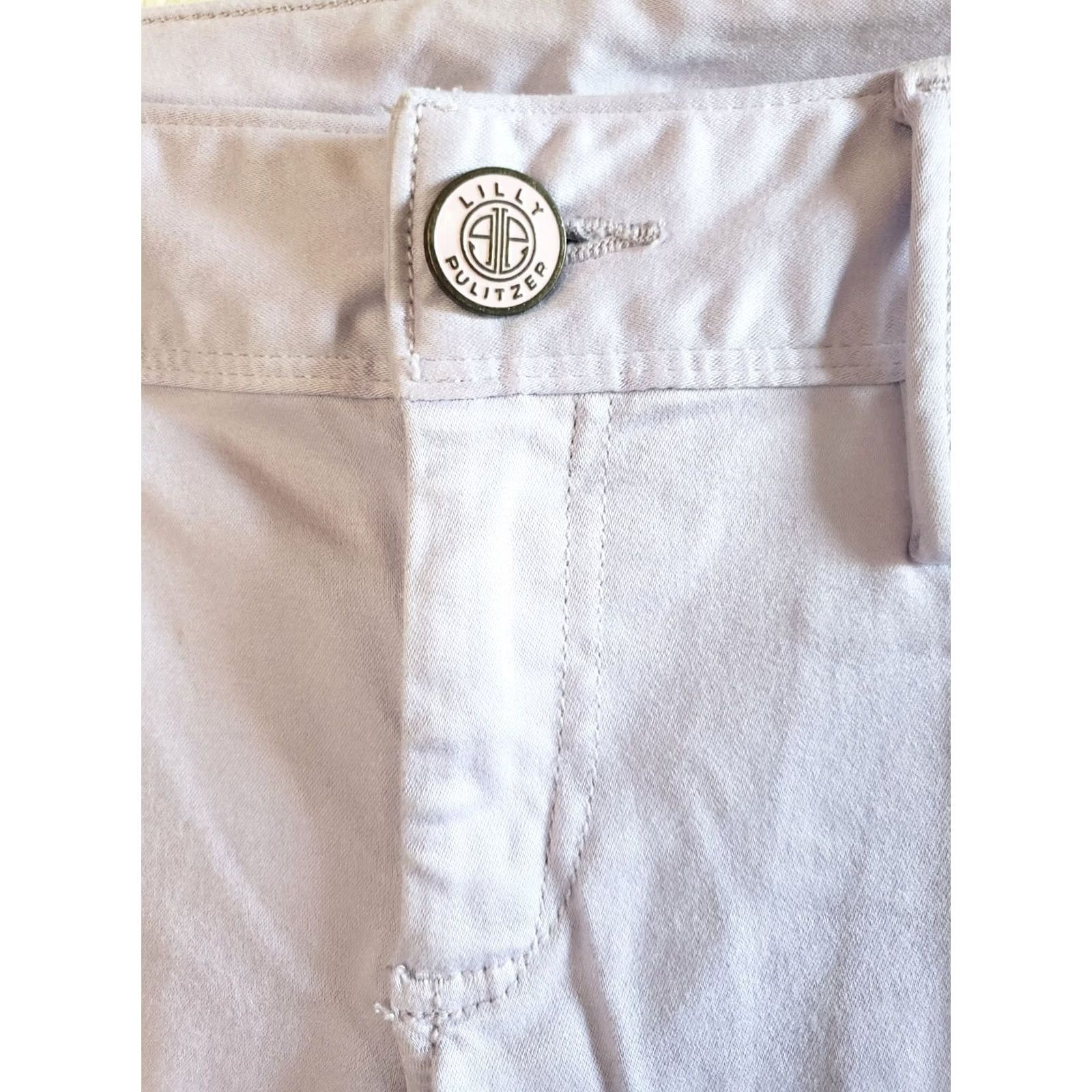Lilly Pulitzer Lilly Pulitzer Worth Skinny Jean Lavender Pants Jeggings Satin Soft Feel 67093 Size 27" / US 4 / IT 40 - 6 Thumbnail