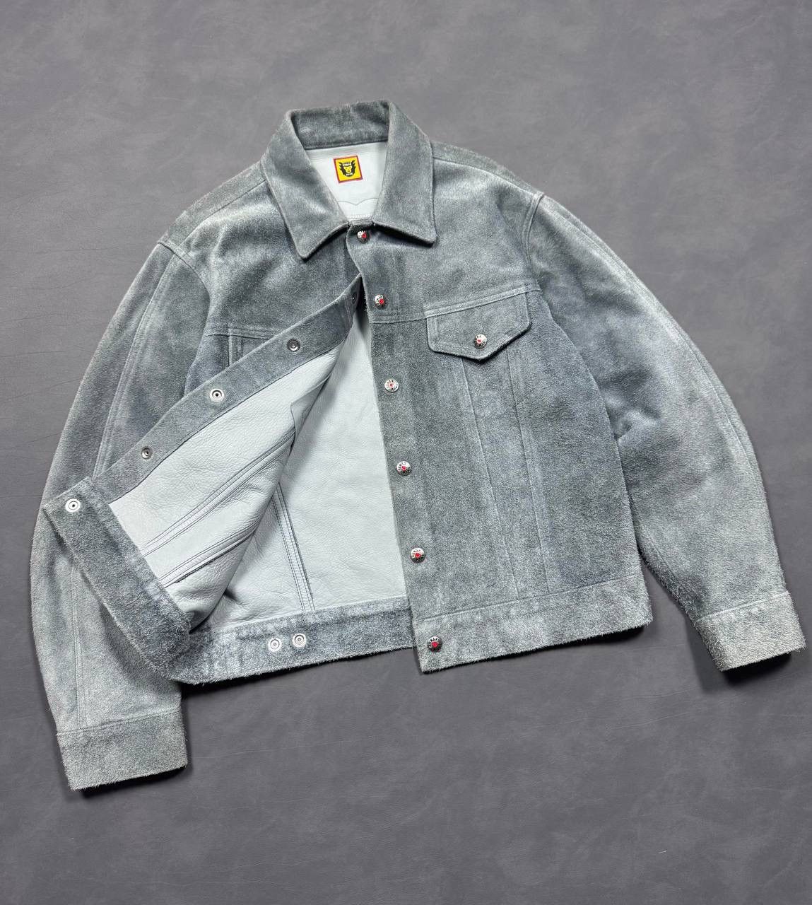 Human Made Human Made Rare Cow Leather Trucker Jacket Size US S / EU 44-46 / 1 - 4 Thumbnail