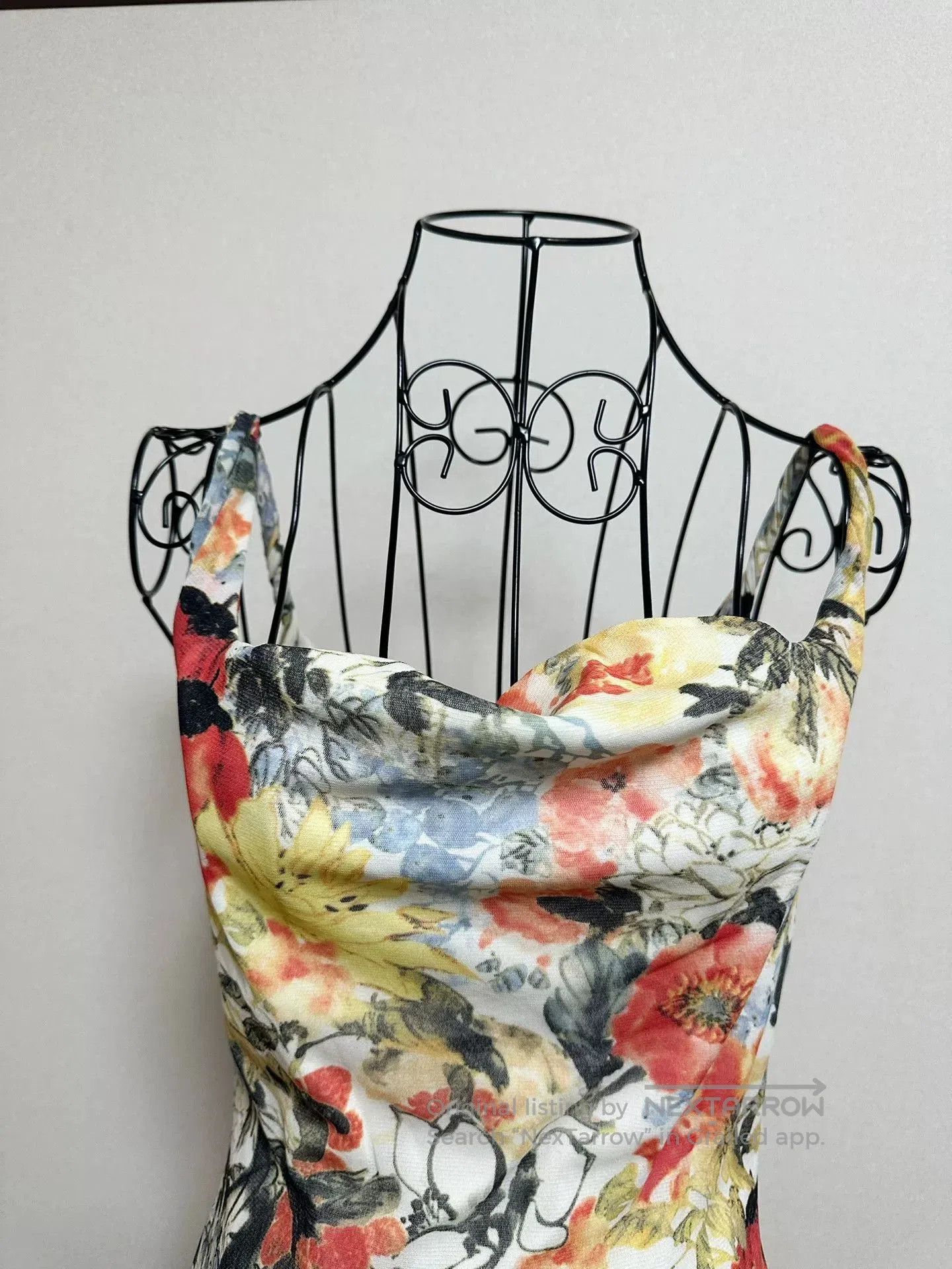 Vivienne Tam Vivienne Tam Chinese Ink Floral Slip Dress. Size M / US 6-8 / IT 42-44 - 3 Thumbnail